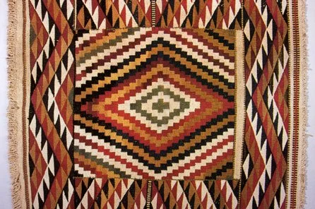 Coast Salish peoples. Twined mountain goat wool robe was collected by the Wilkes expedition in 1841. National Museum of Natural History, Smithsonian Institution, cat. no. 1891. Rights of the National Museum of Natural History. Accessed via https://ww