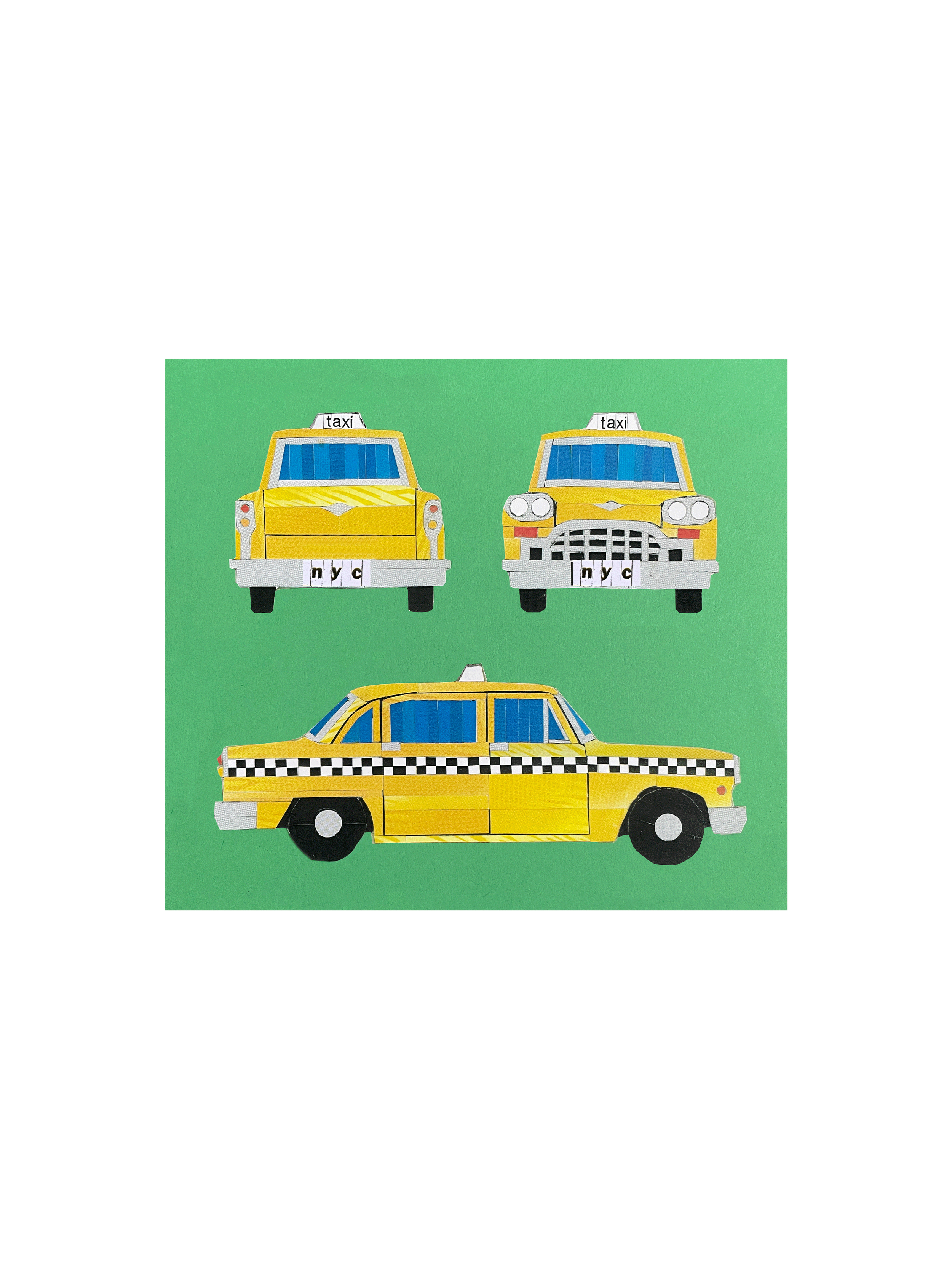 Checker Cab Print, 8x10"