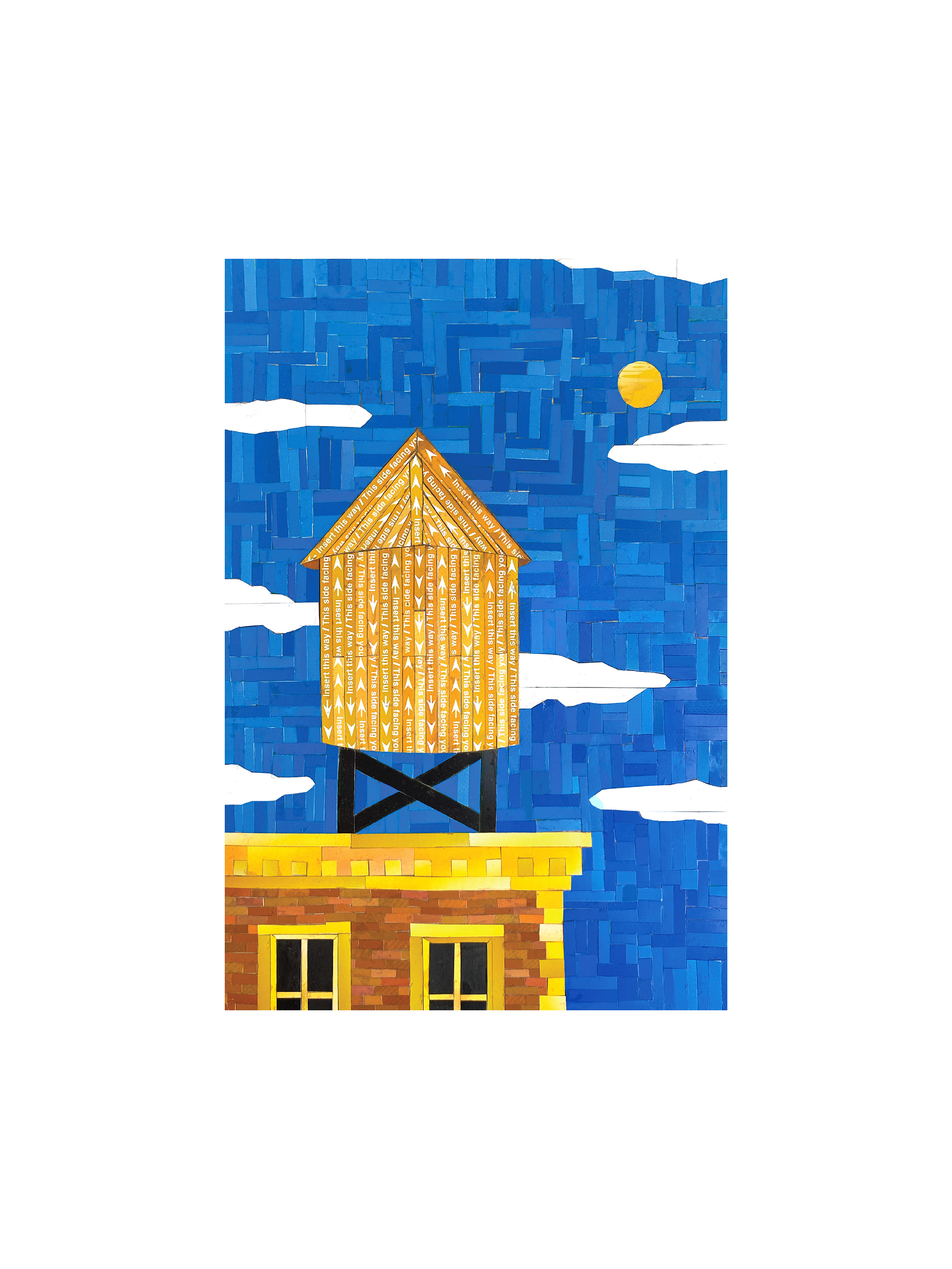 Water Tower Print, 8x10"