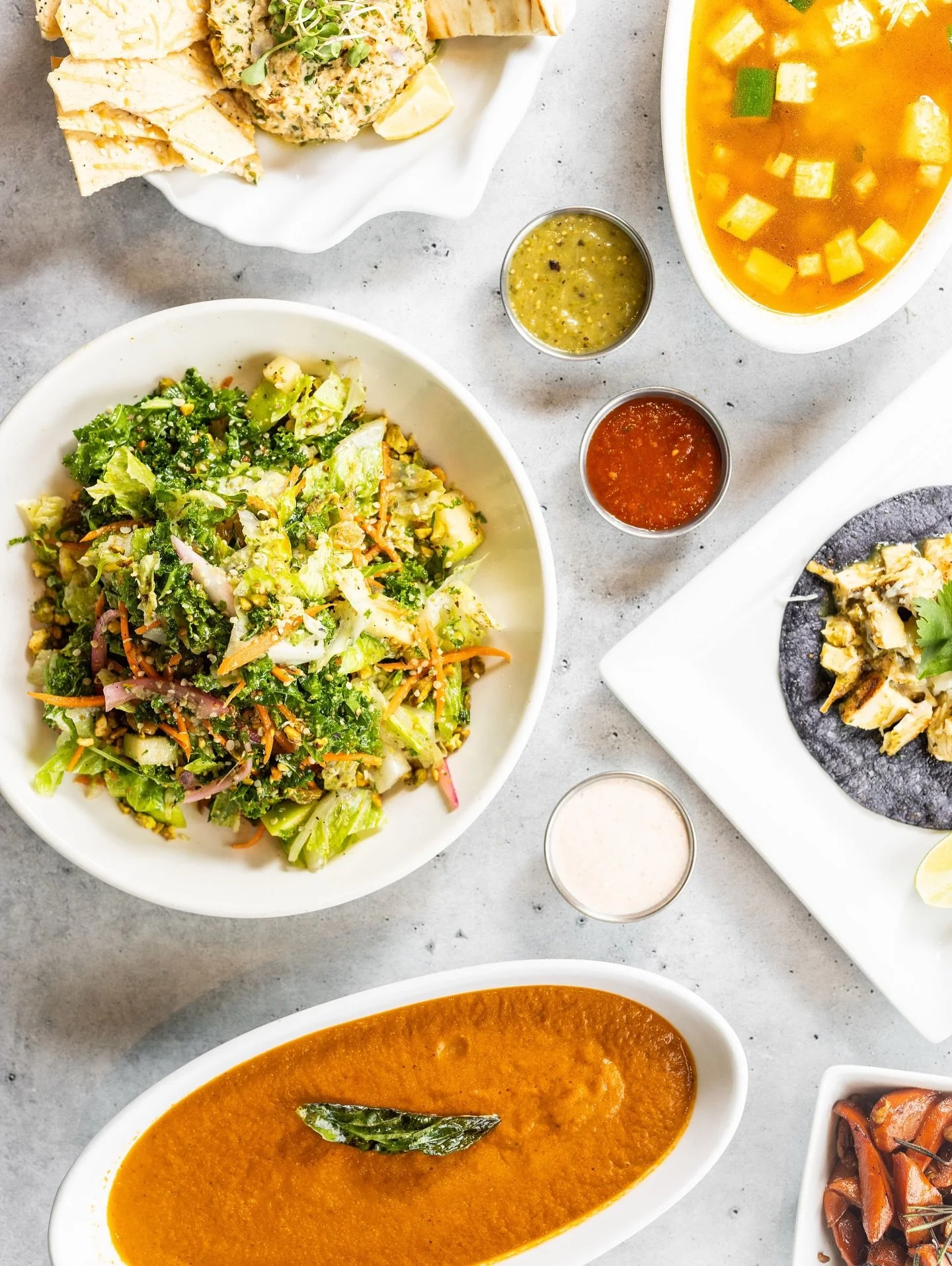 A colorful spread of nutrient-dense dishes made for you and your family. There&rsquo;s always something for everyone at Dive. Nurturing is kind of our thing😌✨

A throwback to some of our seasonal favorites featured/ smoked trout dip, turkey chili, b