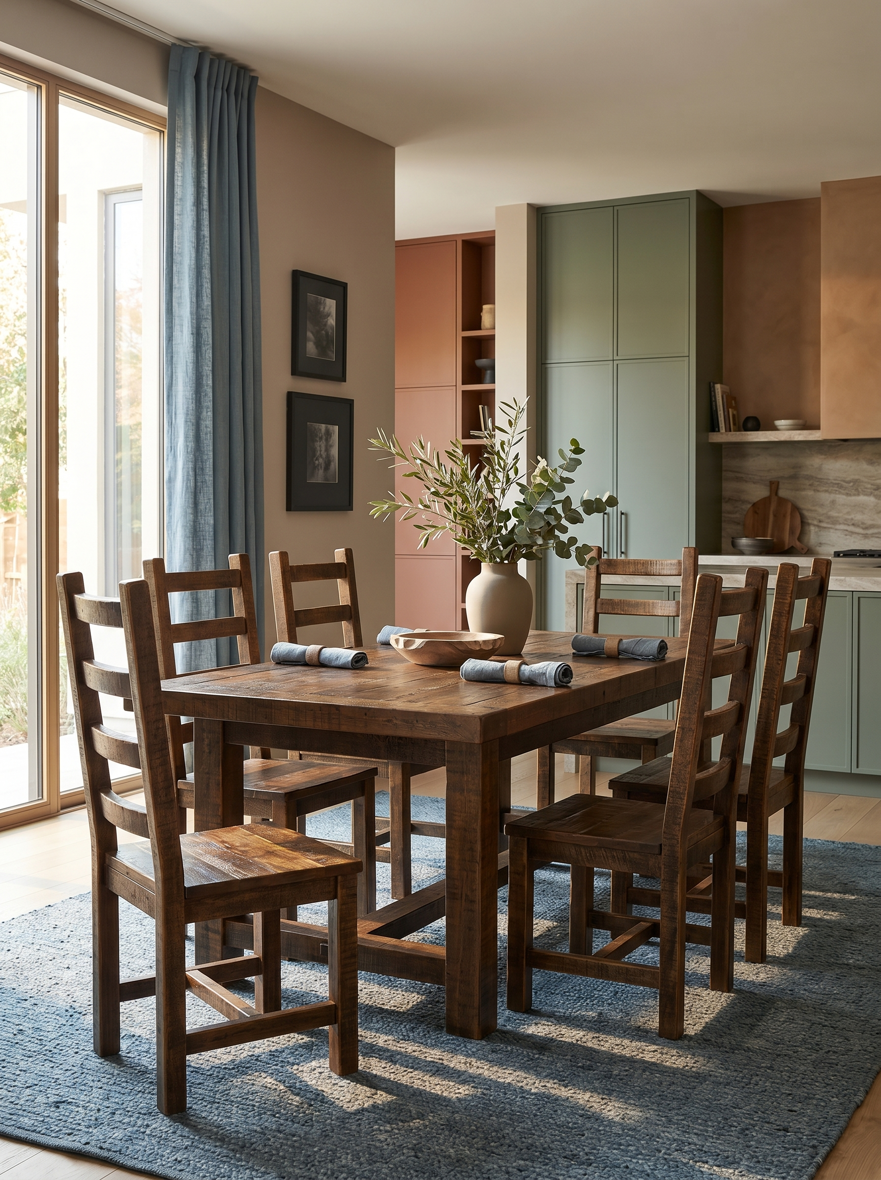 Set Old Fashion Nevada Dining & Chihuahua Chairs