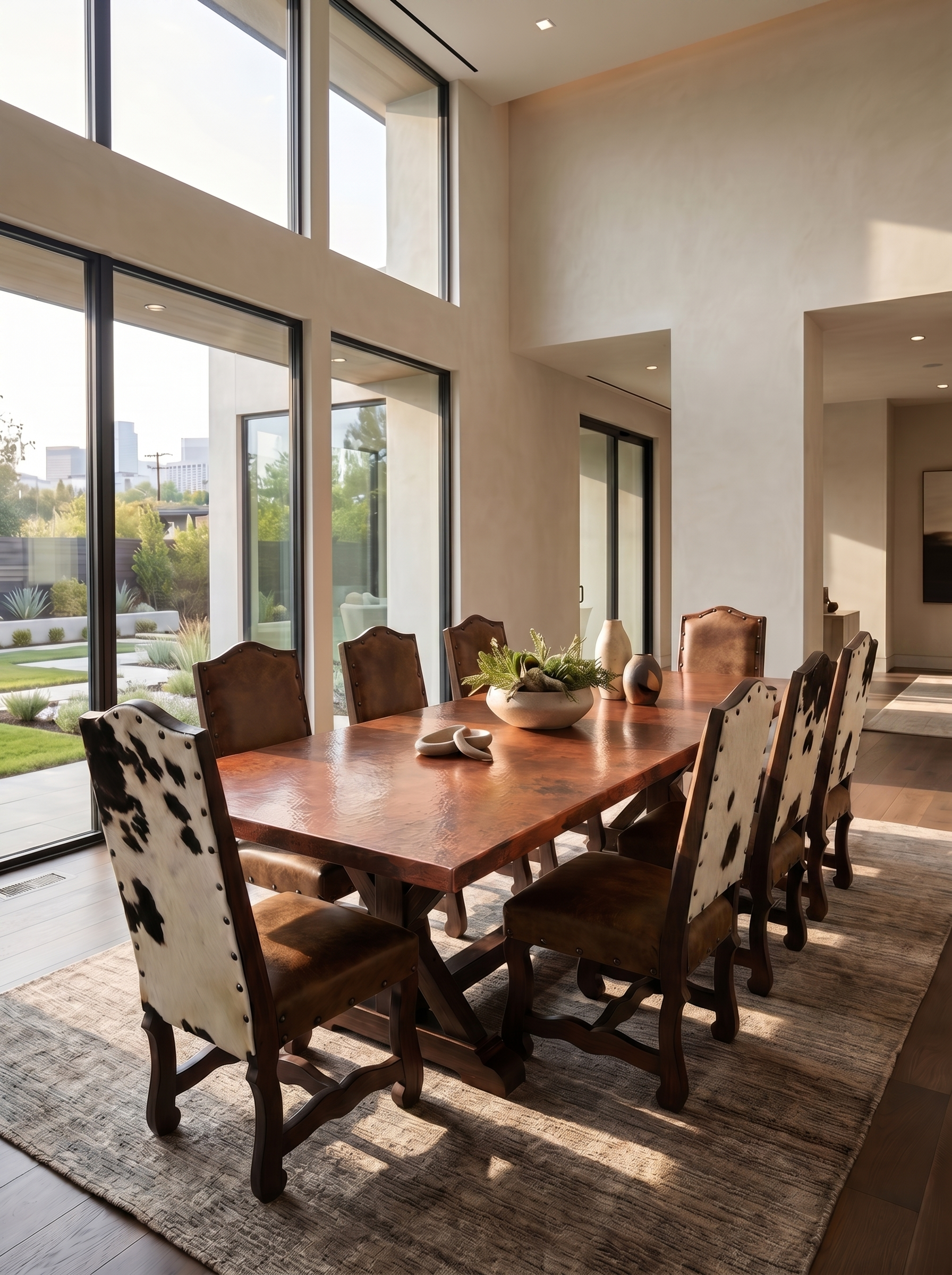 Set Premium Copper Canyon Dining Table