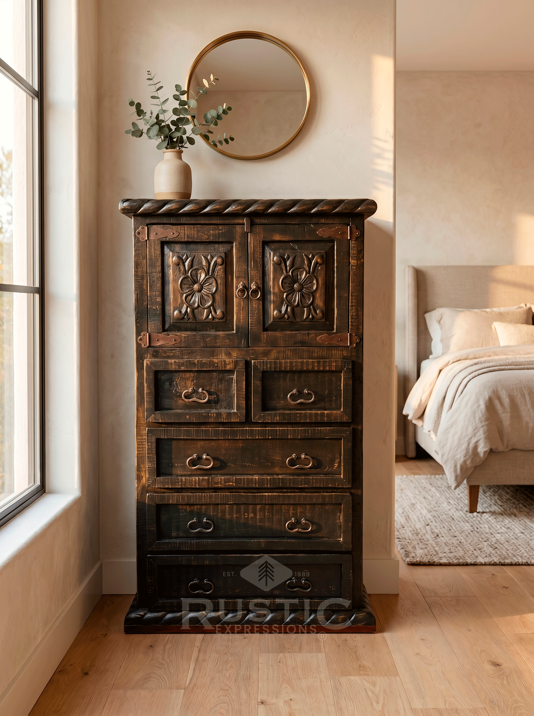 Floral Chest Of Drawer