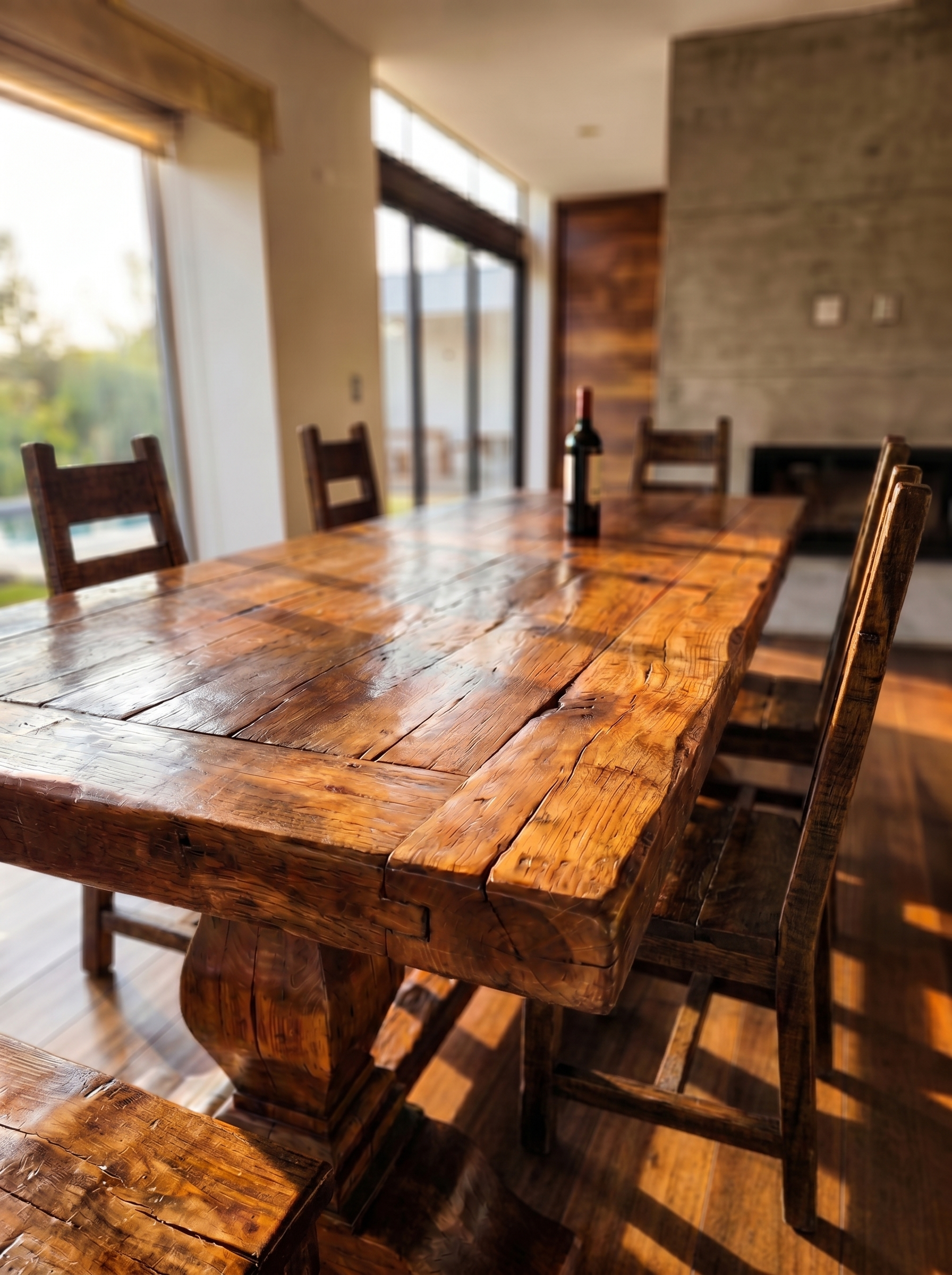 SetOldFashionDiningTableandAztecChairs4.png
