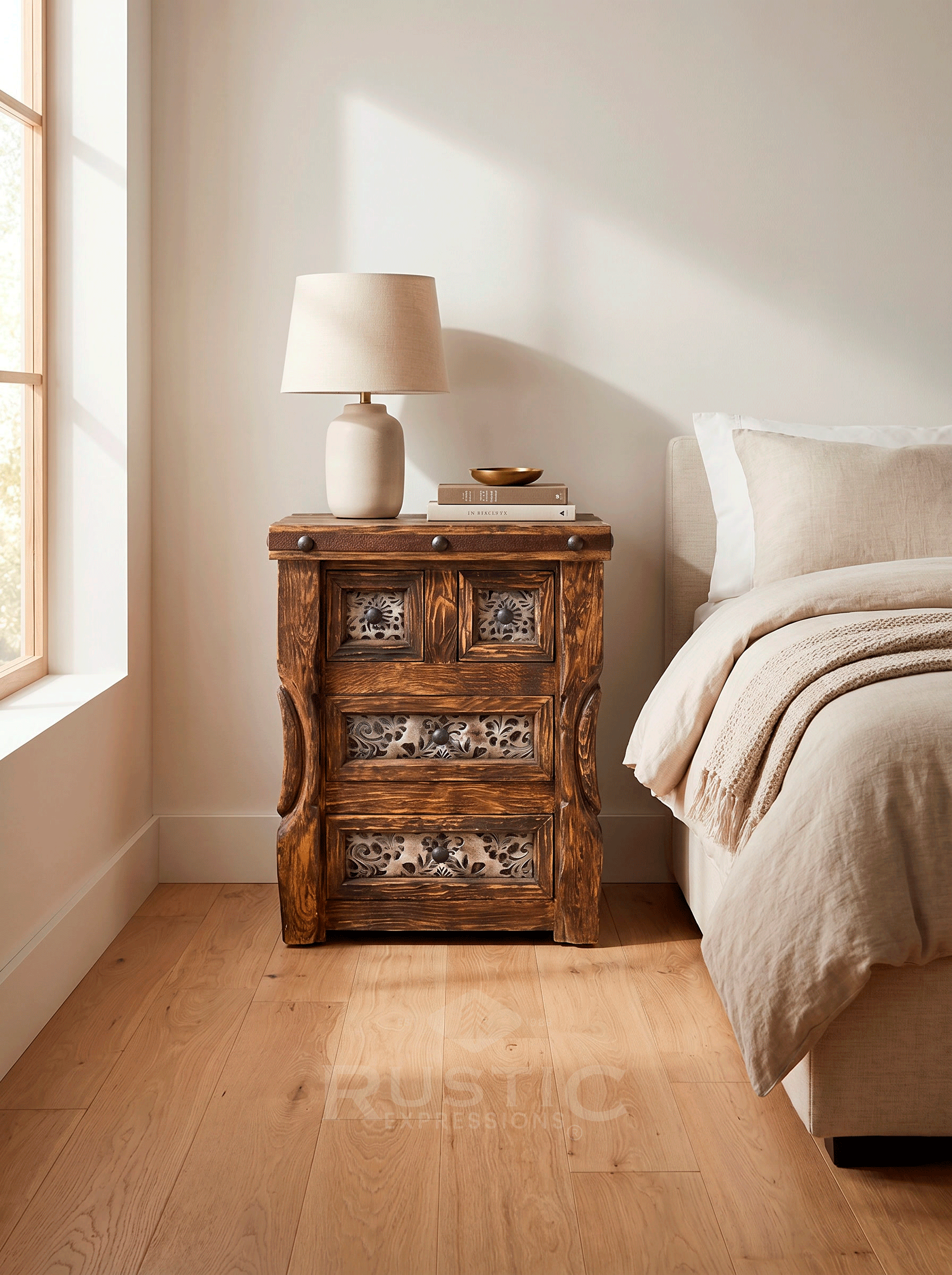 Master Ox Yoke Nightstand