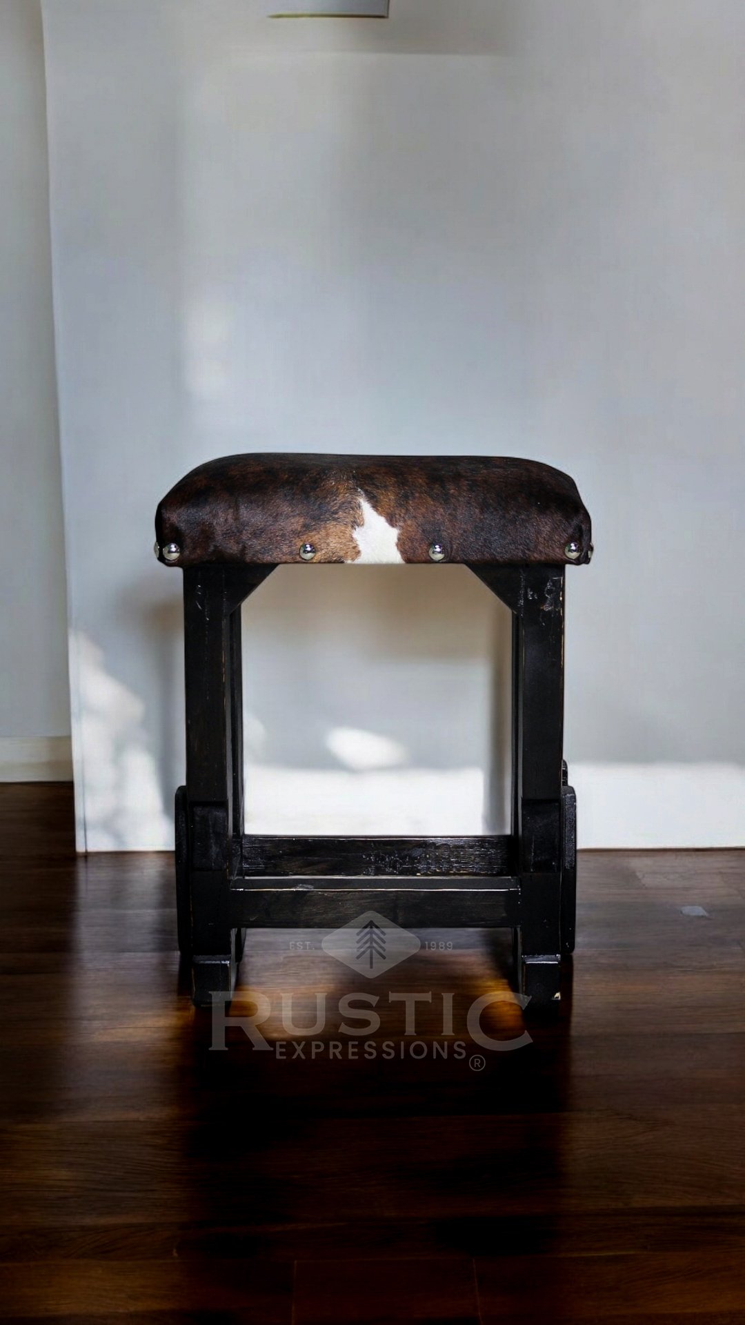 Cowhide Leather Stool
