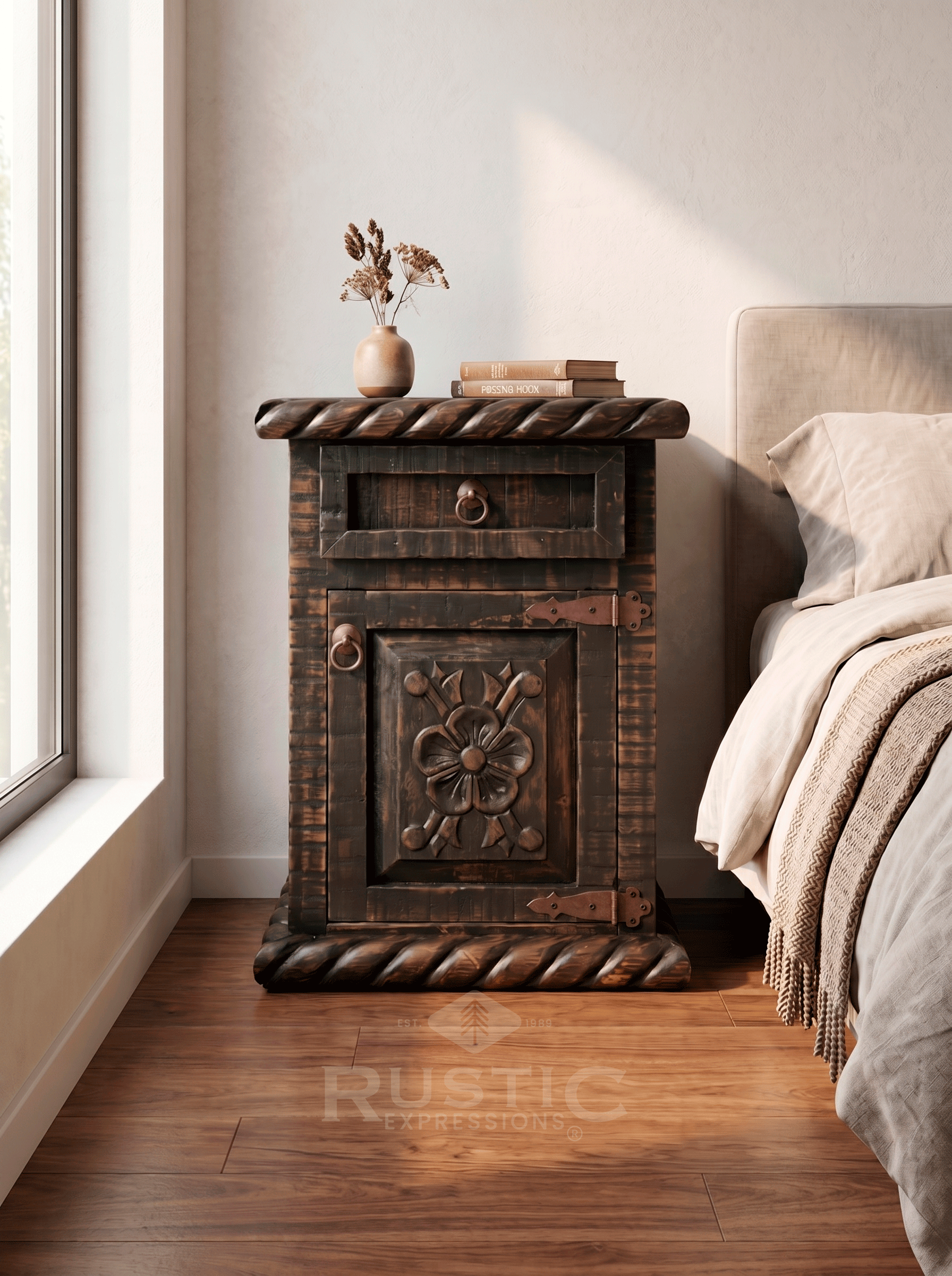 Floral Nightstand