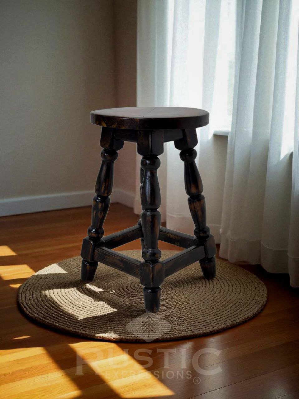 Round Turned Stool