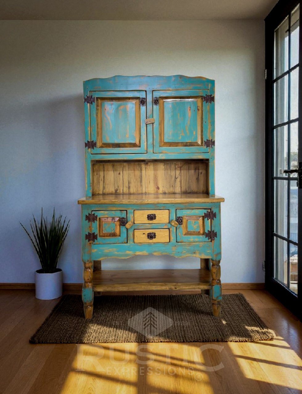 Cross Creek China Hutch —Rustic Furniture | Farm House | Wood