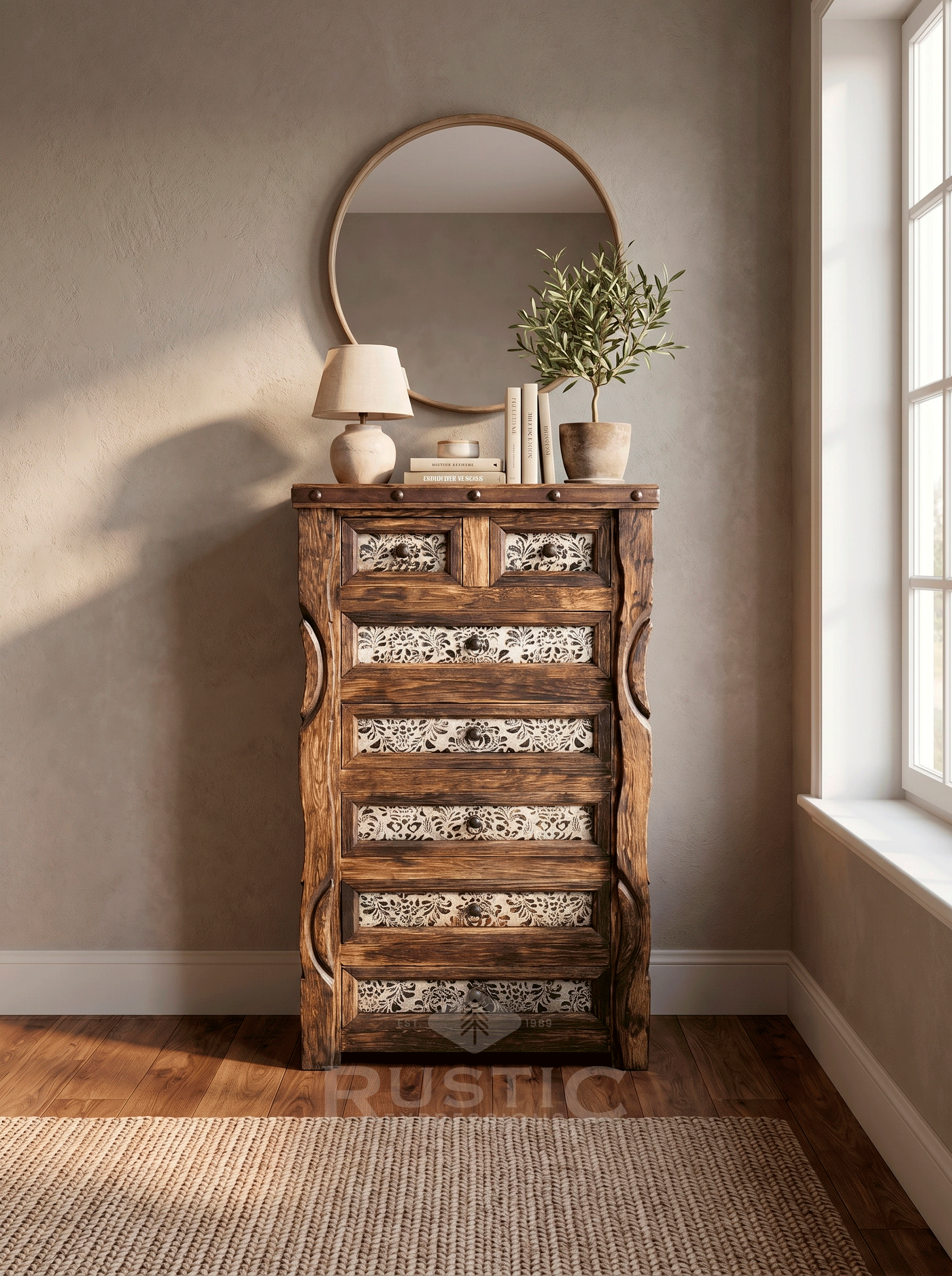 Master Ox Yoke Chest Of Drawer