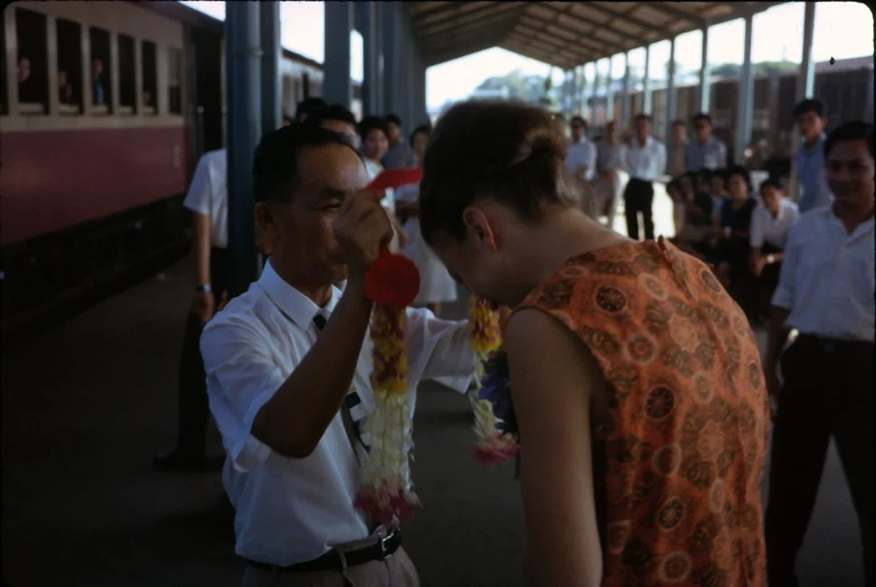AX07 Chiang Mai Station Pat Taylor leaves 09 1966.jpg