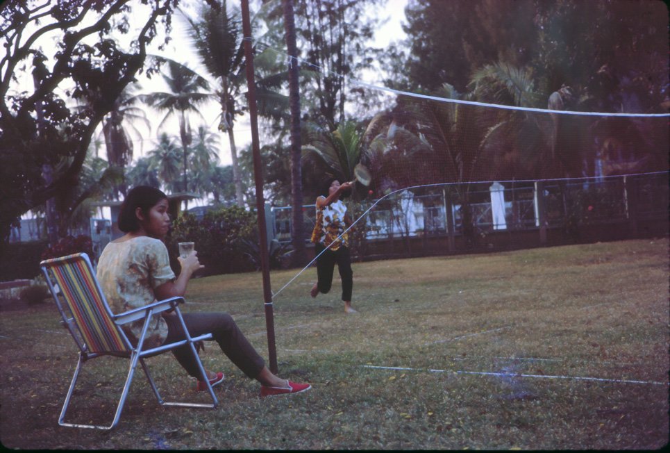 AL06 Chiang Mai Garden Badminton Swat and nurse 03 1965.jpg