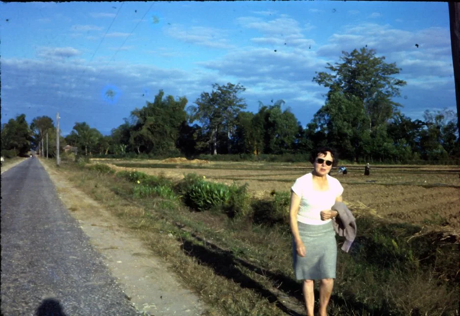 AJ12 Chiang Mai Rice Fields road and Cha 12 1964.jpg