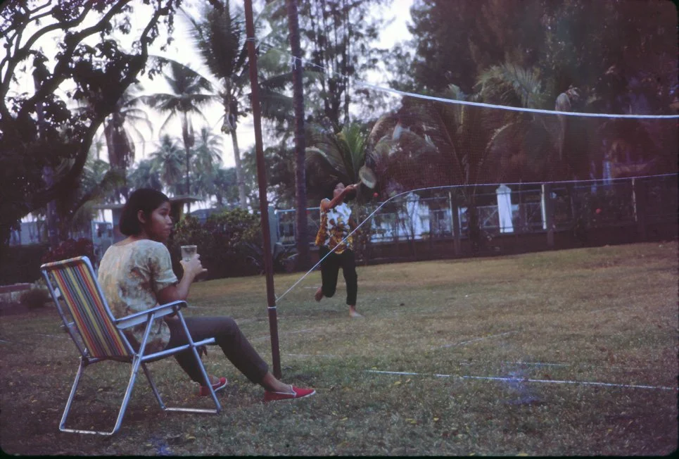AL06 Chiang Mai Garden Badminton Swat and nurse 03 1965.jpg