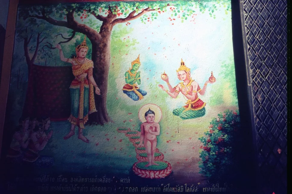 va13 Chiang Mai Wat Sai Mun Mural 01 1969.jpg