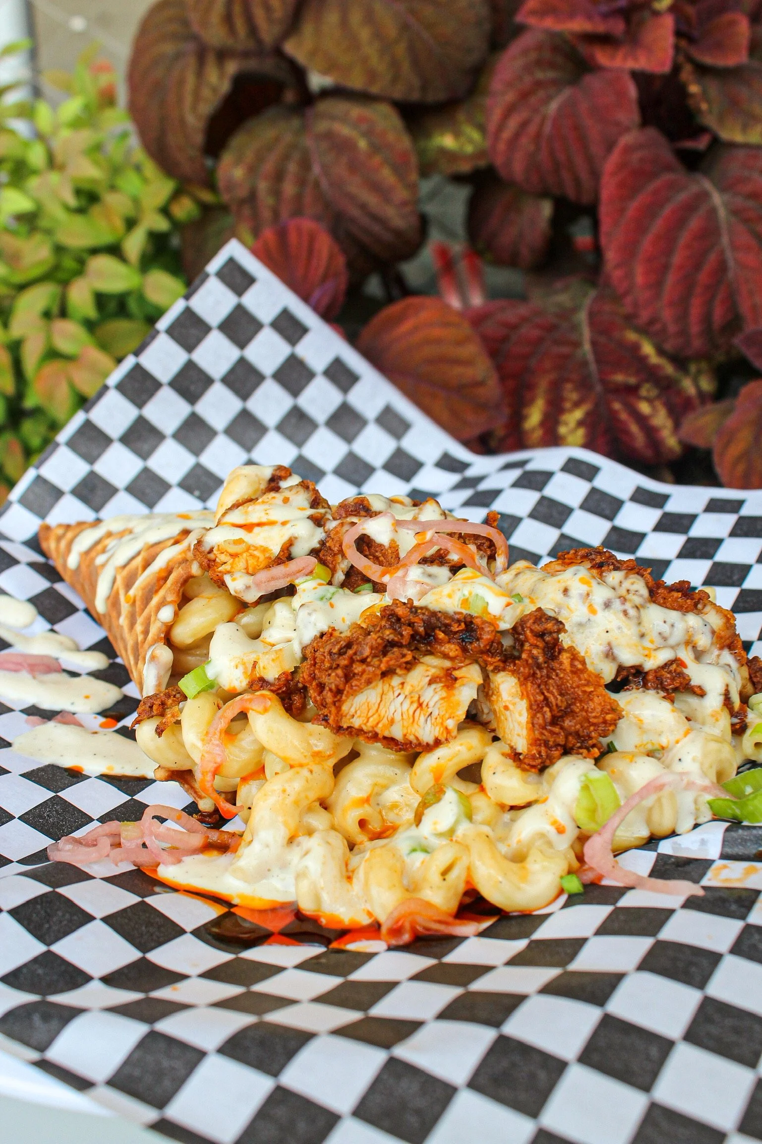 Lea Jane_s Hot Chicken- Chicken Waffle Cone.JPG