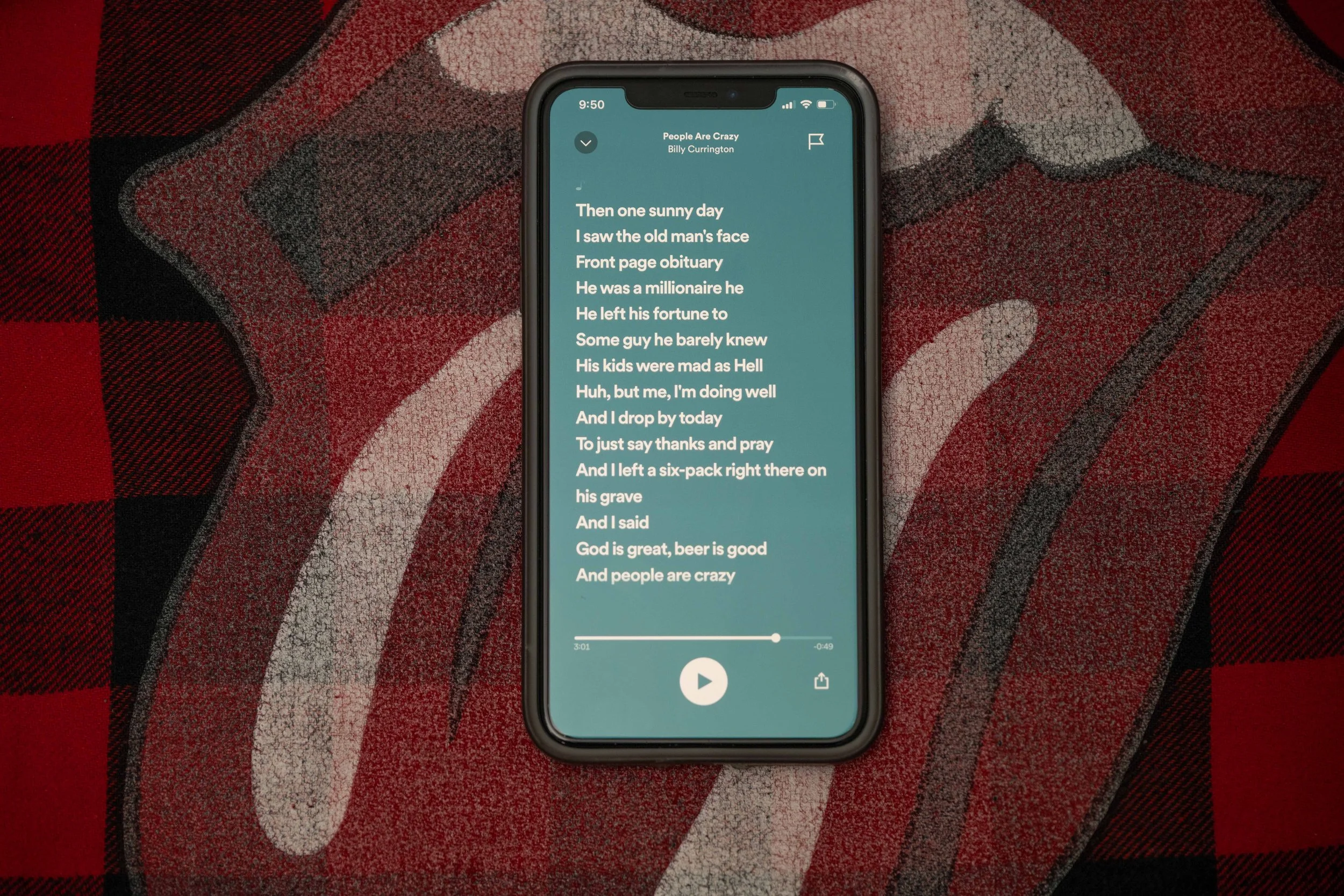 Lyrics to my dads favorite song people are crazy