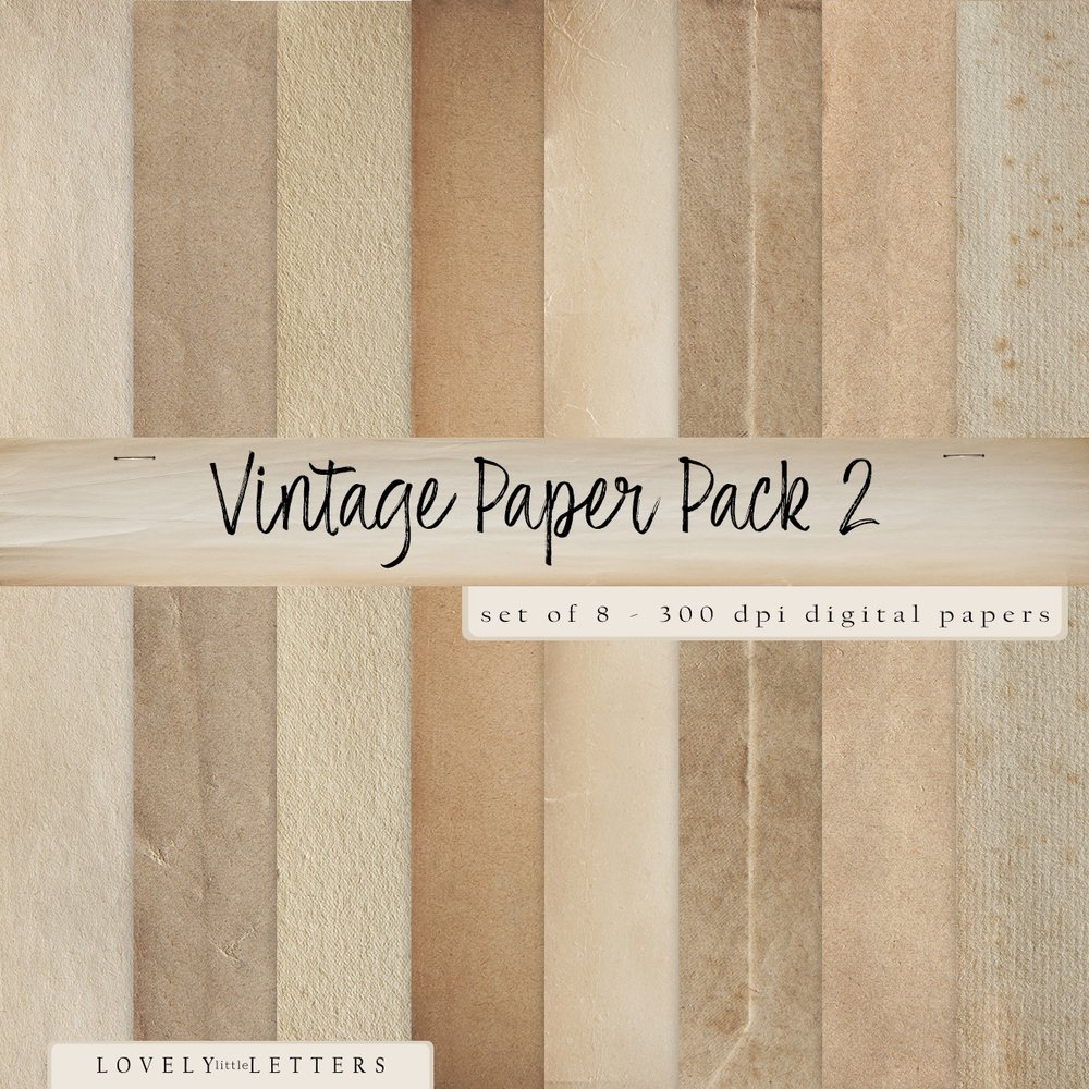 Digital Download of Vintage Notebook Paper for Collage, Scrapbooking, and  Graphic Design — LOVELY little LETTERS
