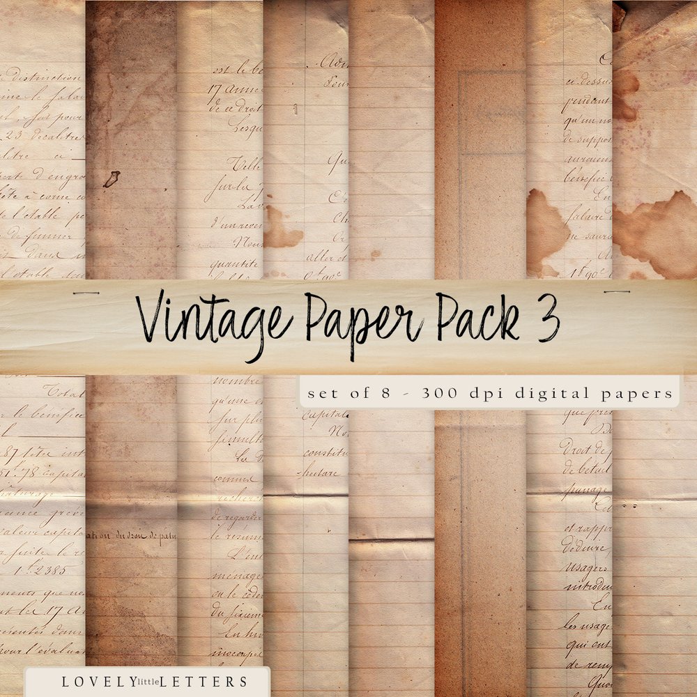 Digital Download of Vintage Letters for Collage, Scrapbooking, and Graphic  Design — LOVELY little LETTERS