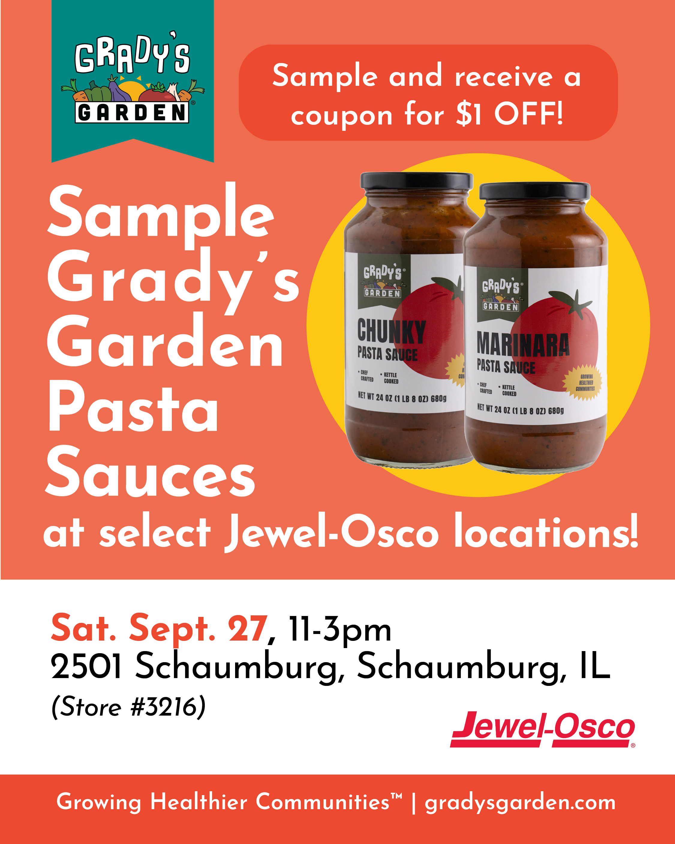 Sampling at Jewel Osco!
