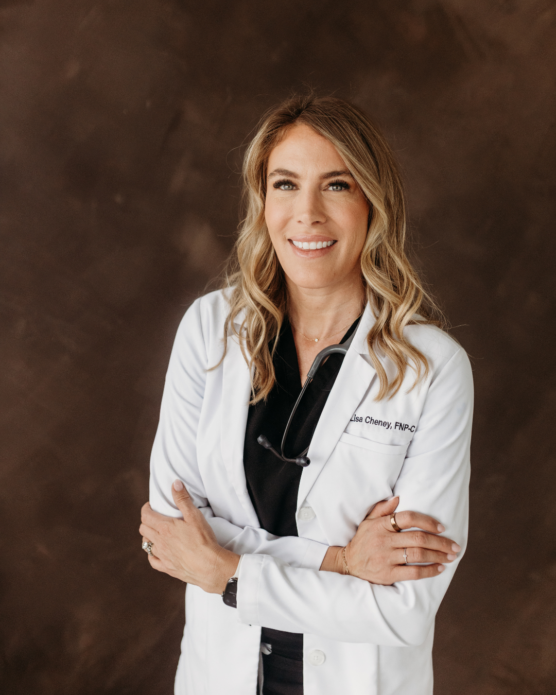 Medical Professional standing with stethoscope