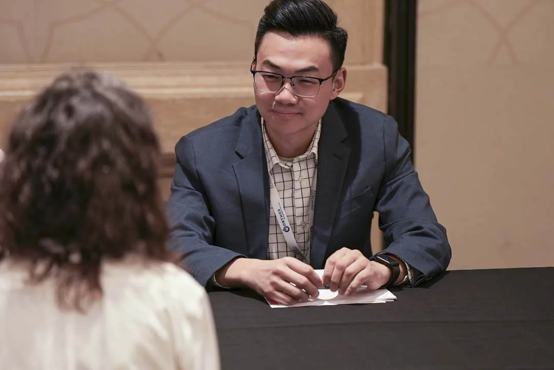 Man at table