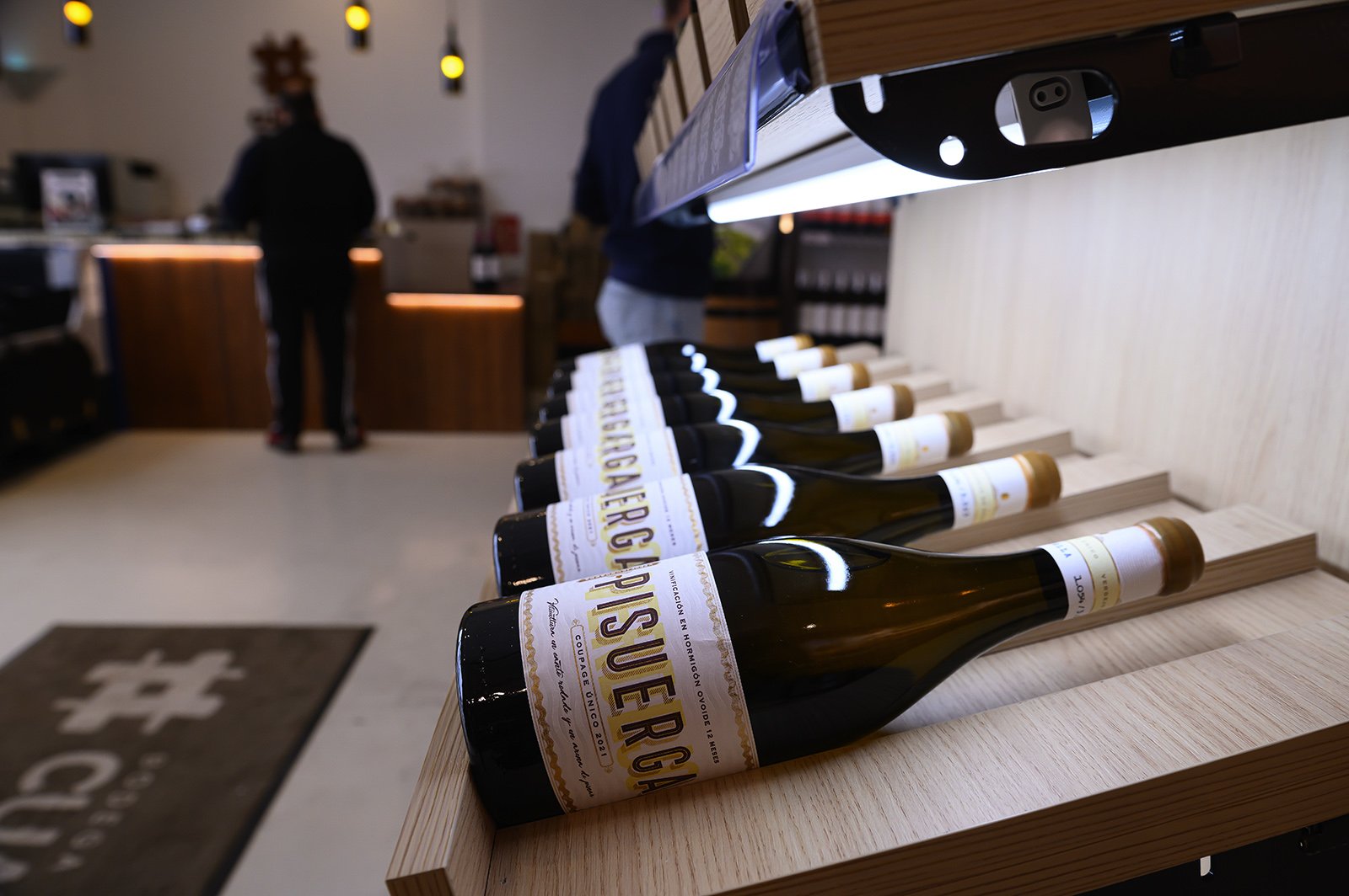 Wine for sale at Cuatro Rayas bodega shop