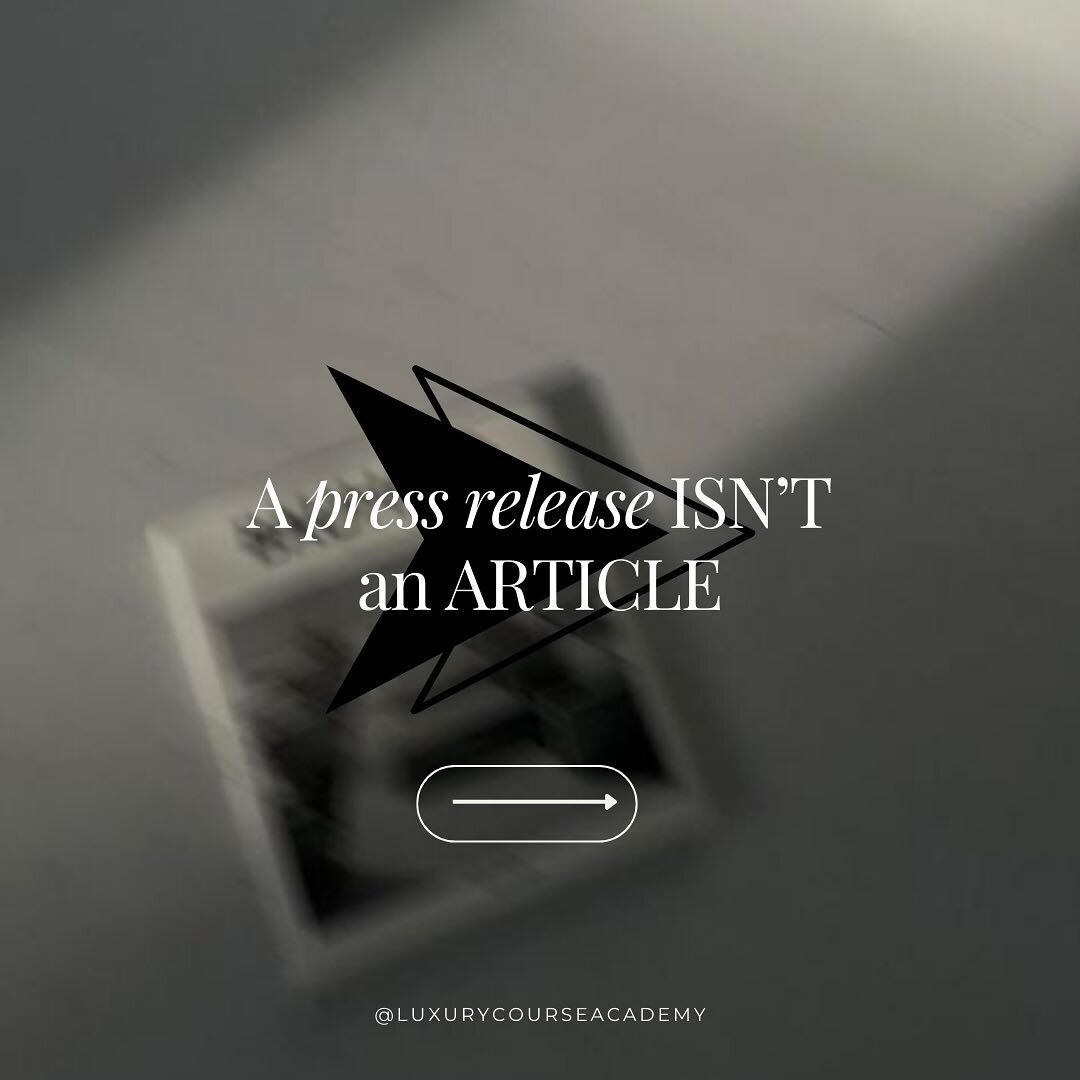 Dive into the world of Luxury PR with a twist! 🌟 Discover why articles steal the spotlight, adding exclusivity and glamour to your brand. 

[SEO: Public Relations, Media Relations, Press Release, Communication, Brand Image, Reputation Management, St