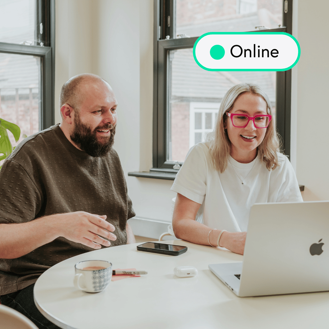 Tom and Steph, Good CRM founders on a discovery call