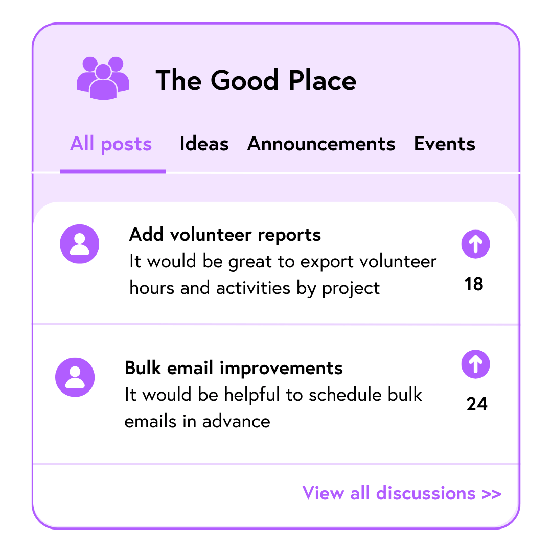 Good CRM Client Community - The Good Place