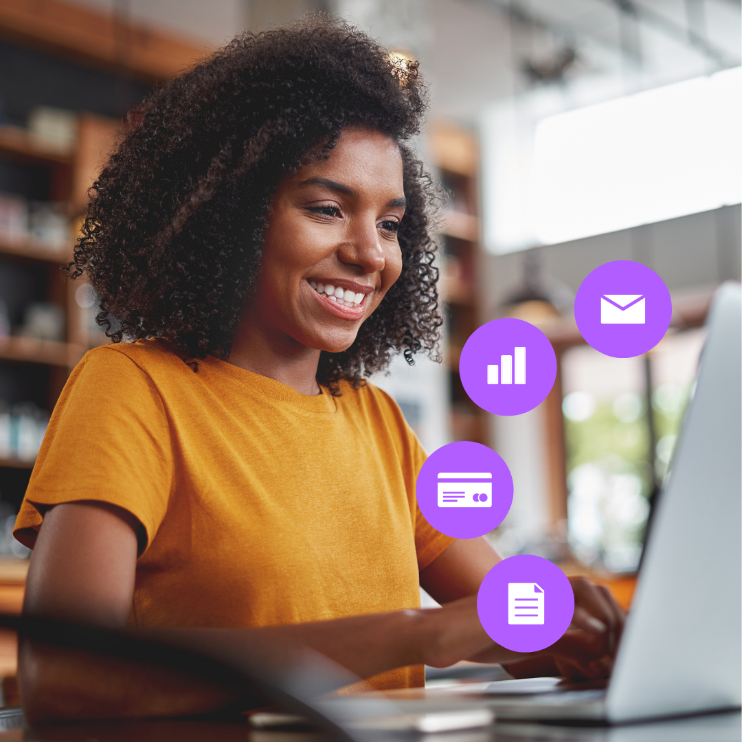 Worker feeling happy that all their data is in one place using GoodCRM integrations