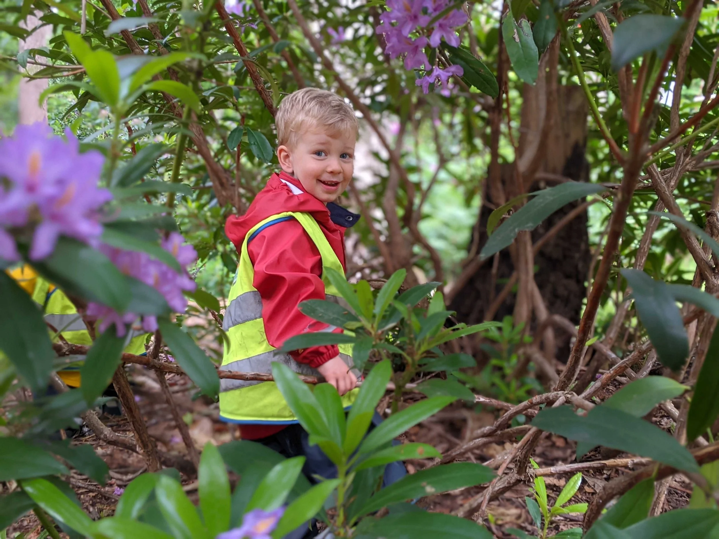 What are the differences between forest schools and traditional indoor nurseries?