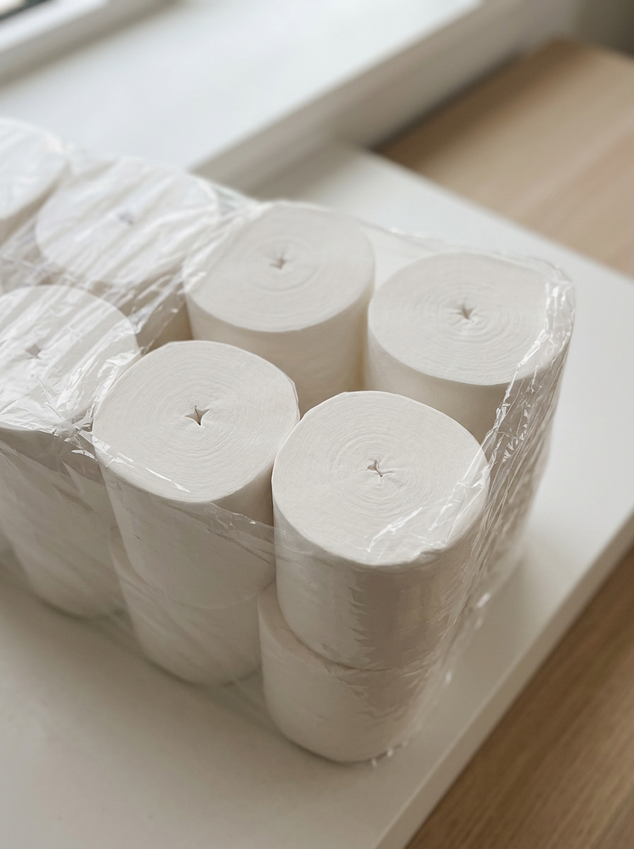 2-Ply White Coreless Bathroom Tissue – 1000 Sheets per Roll