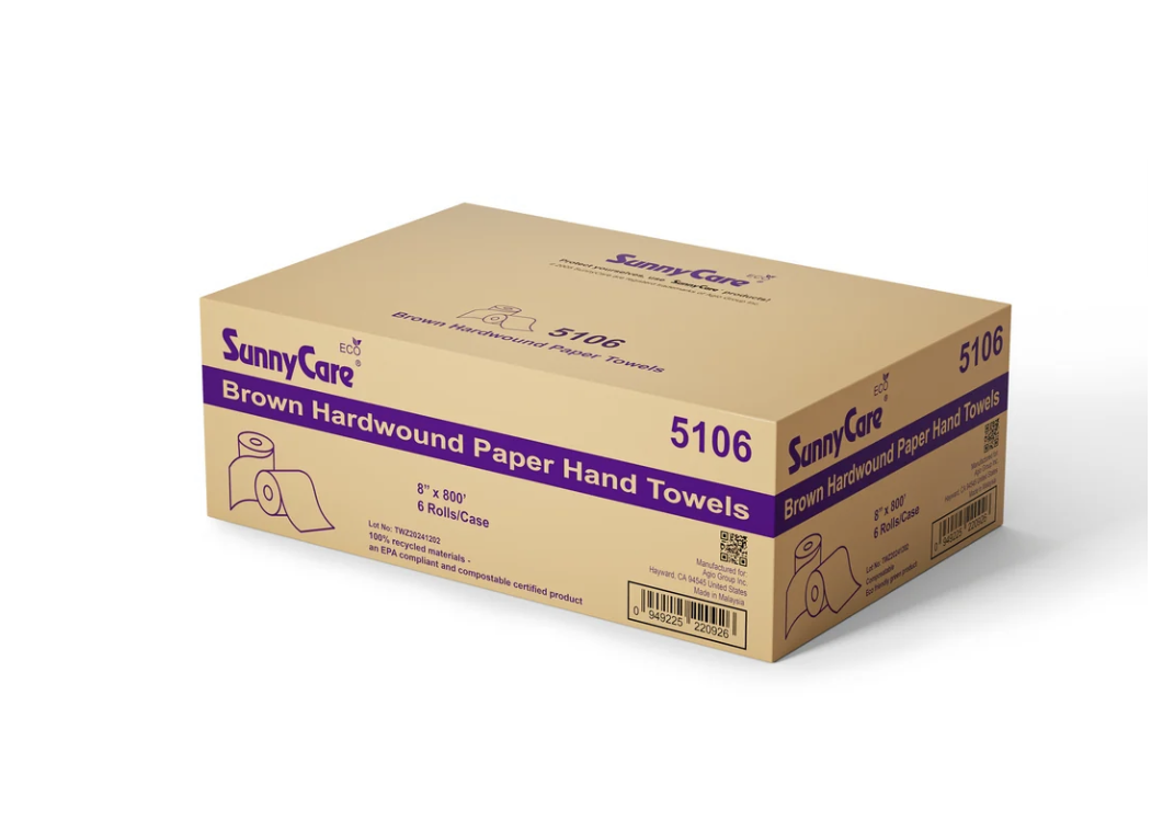 SunnyCare 5106 Brown Hardwound Roll Paper Towels.png