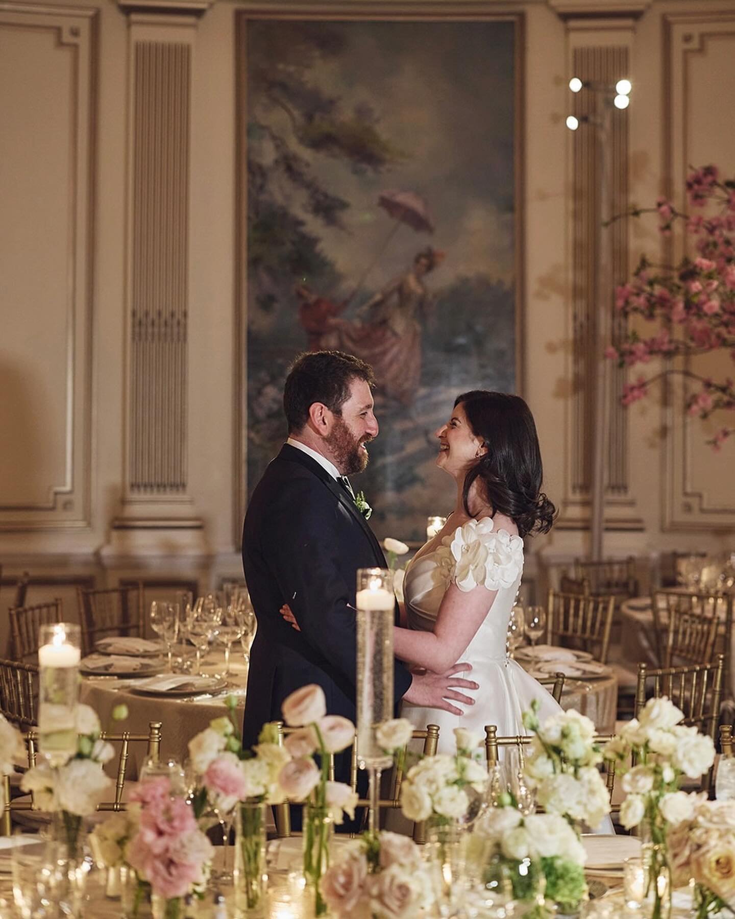 Cherry blossom season is always such a short window of time every year but we featured it heavily in this April wedding. Fun fact: we have a secret annual blooming branch tracker every spring since each tree variety comes and goes on their own time t