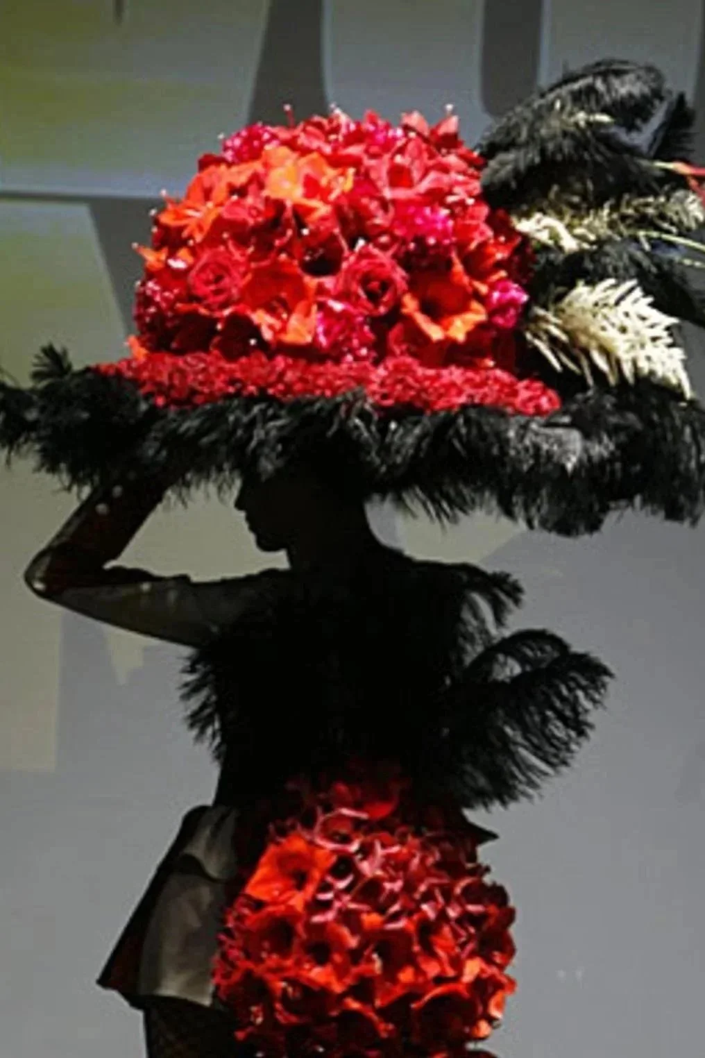 Fresh flower "outfit" for New York Fashion Week, featured in the NY Times