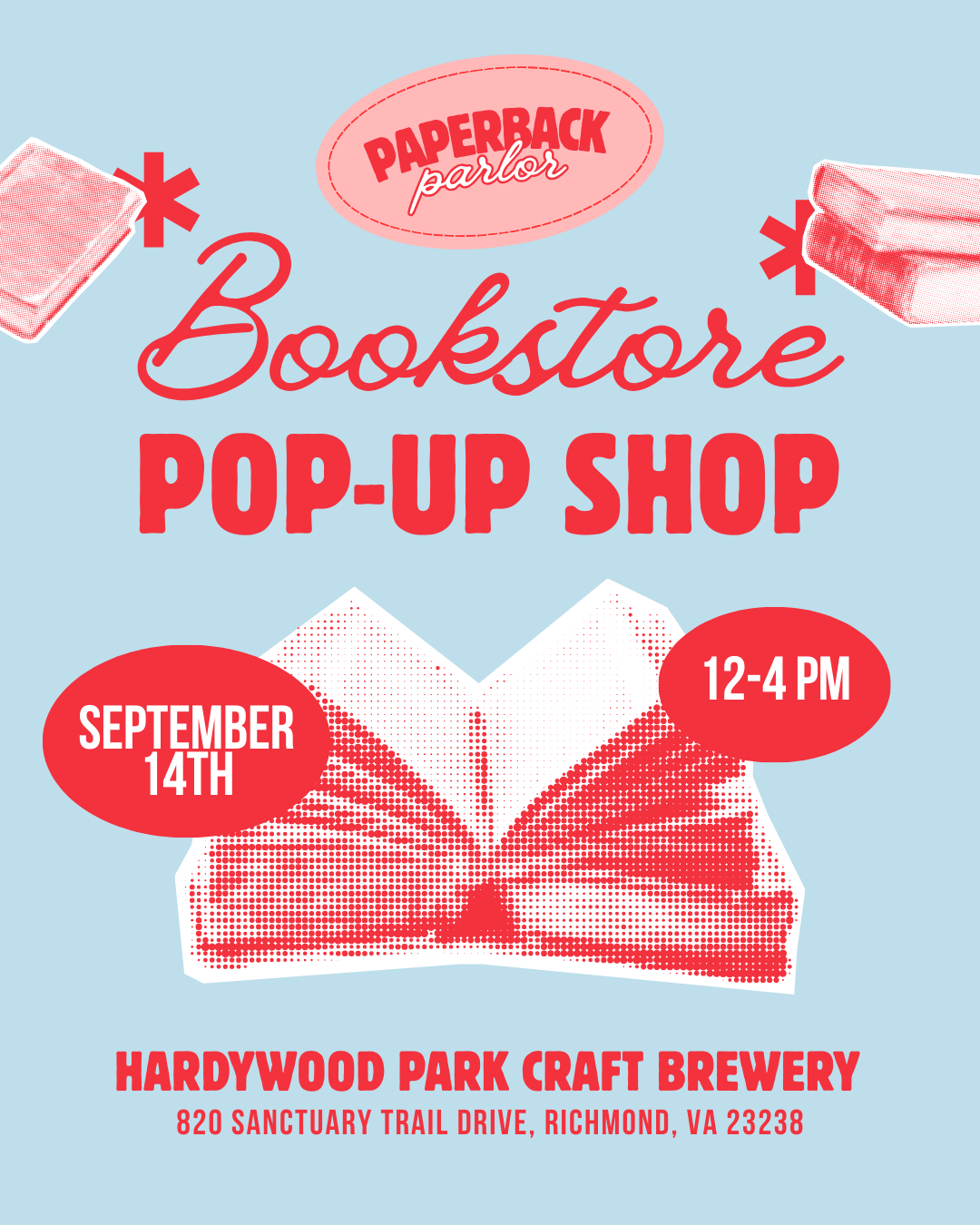 Paperback Parlor: Pop-up Bookstore