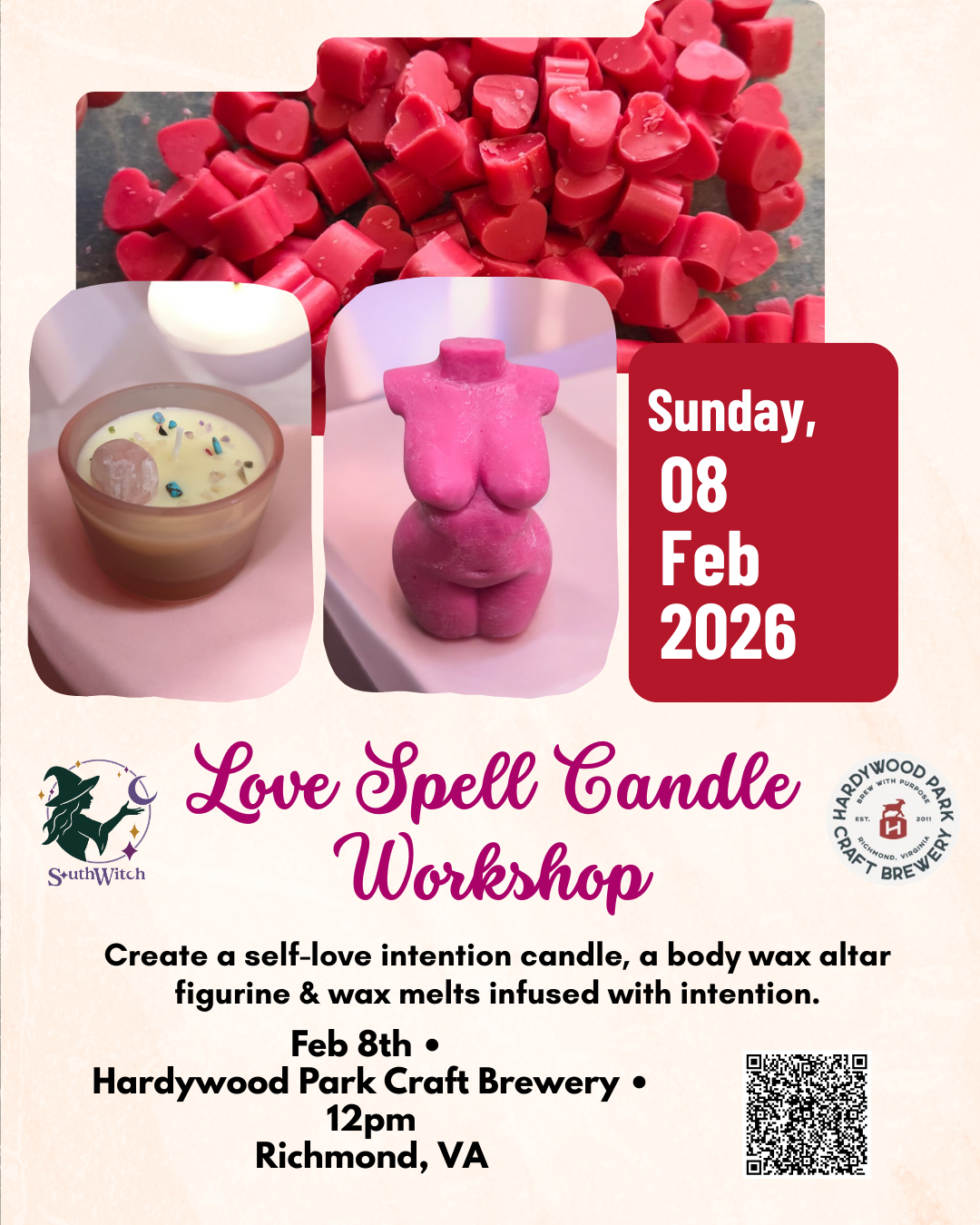 Love Spell Candle Workshop