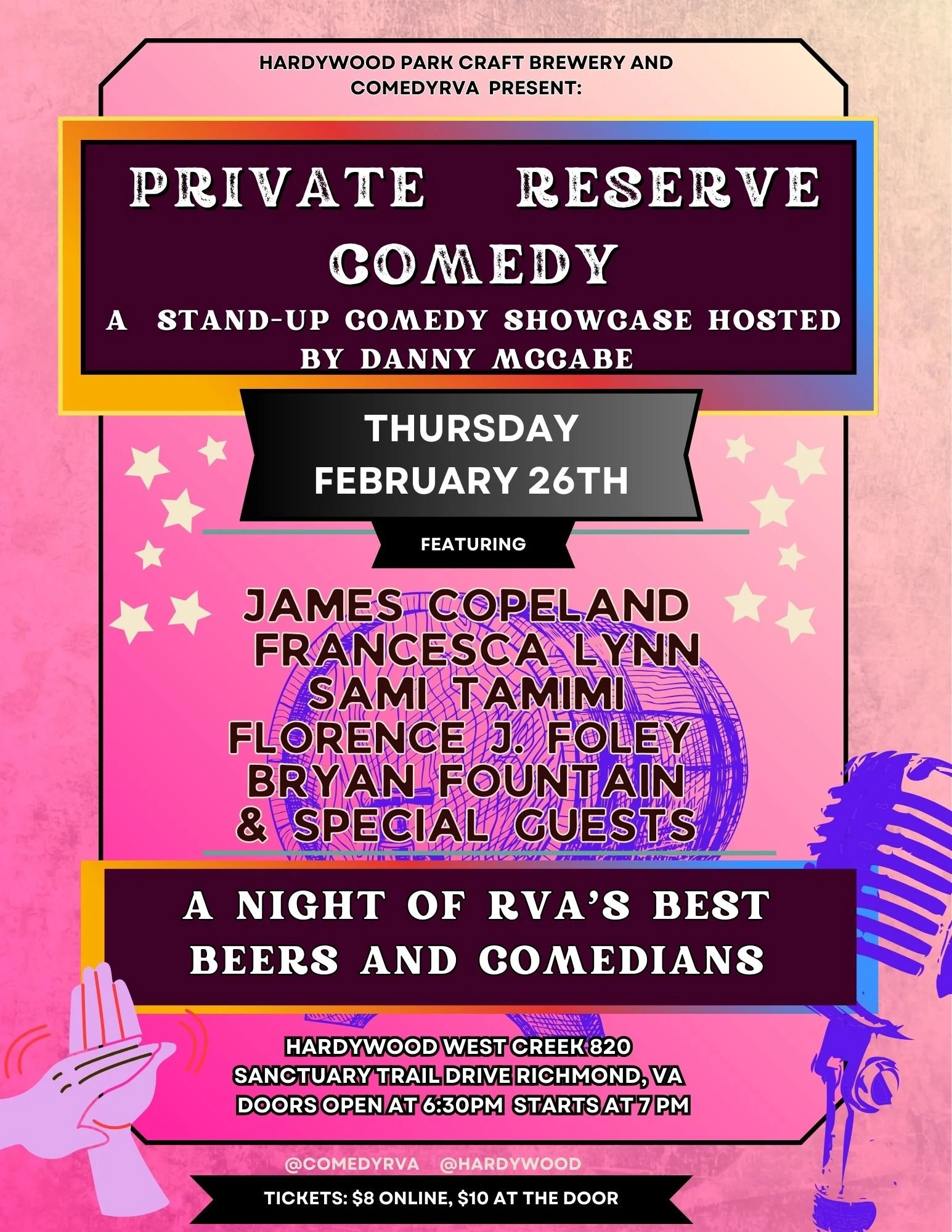 PRIVATE RESERVE: Comedy Night!