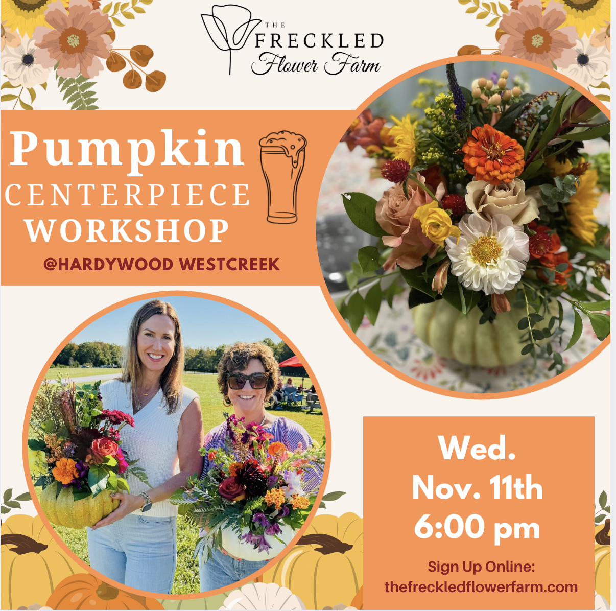 Pumpkin Centerpiece Workshop