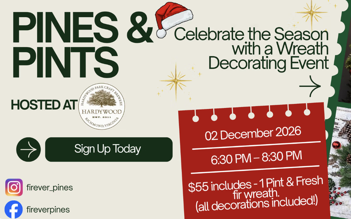 Pines &amp; Pints - Wreath Decorating Event