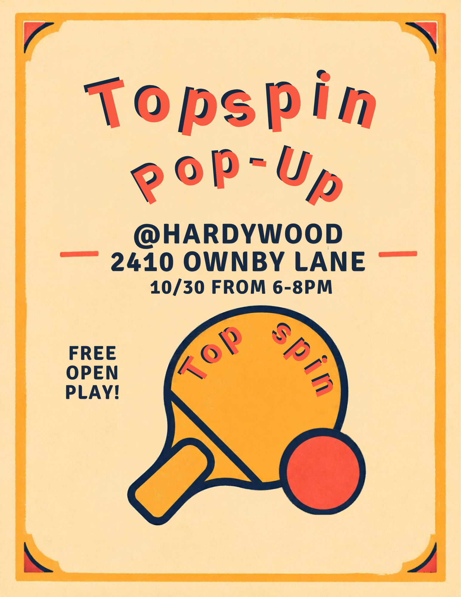 TopSpin Pop-Up at Hardywood Richmond
