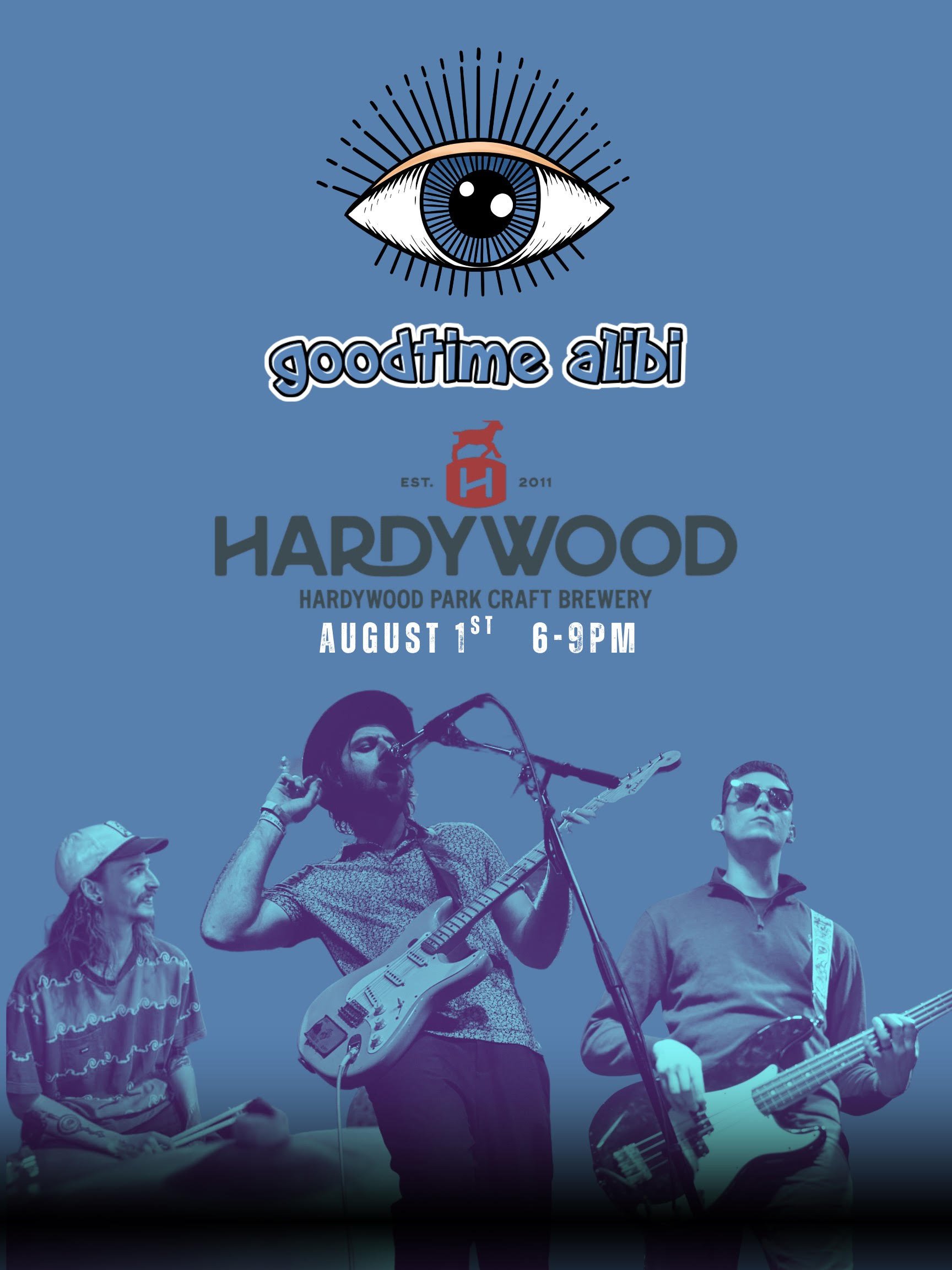Alibi Friday LIVE MUSIC: Good Time Alibi — Hardywood Park Craft Brewery