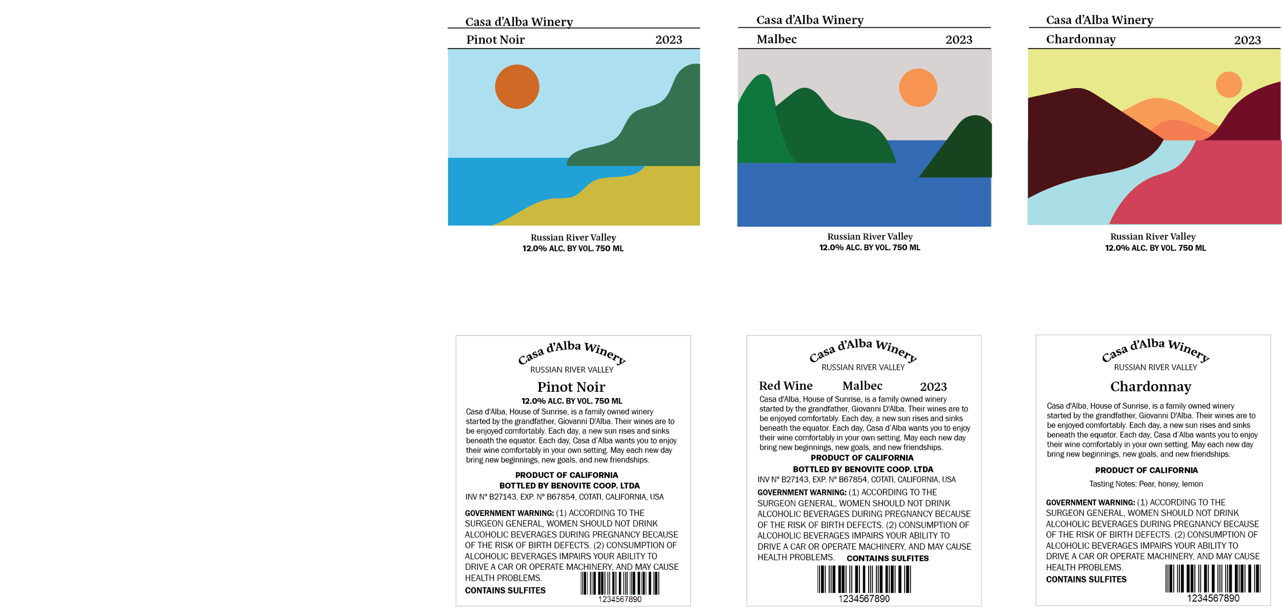 Wine Label Design — Bo Craig Designs