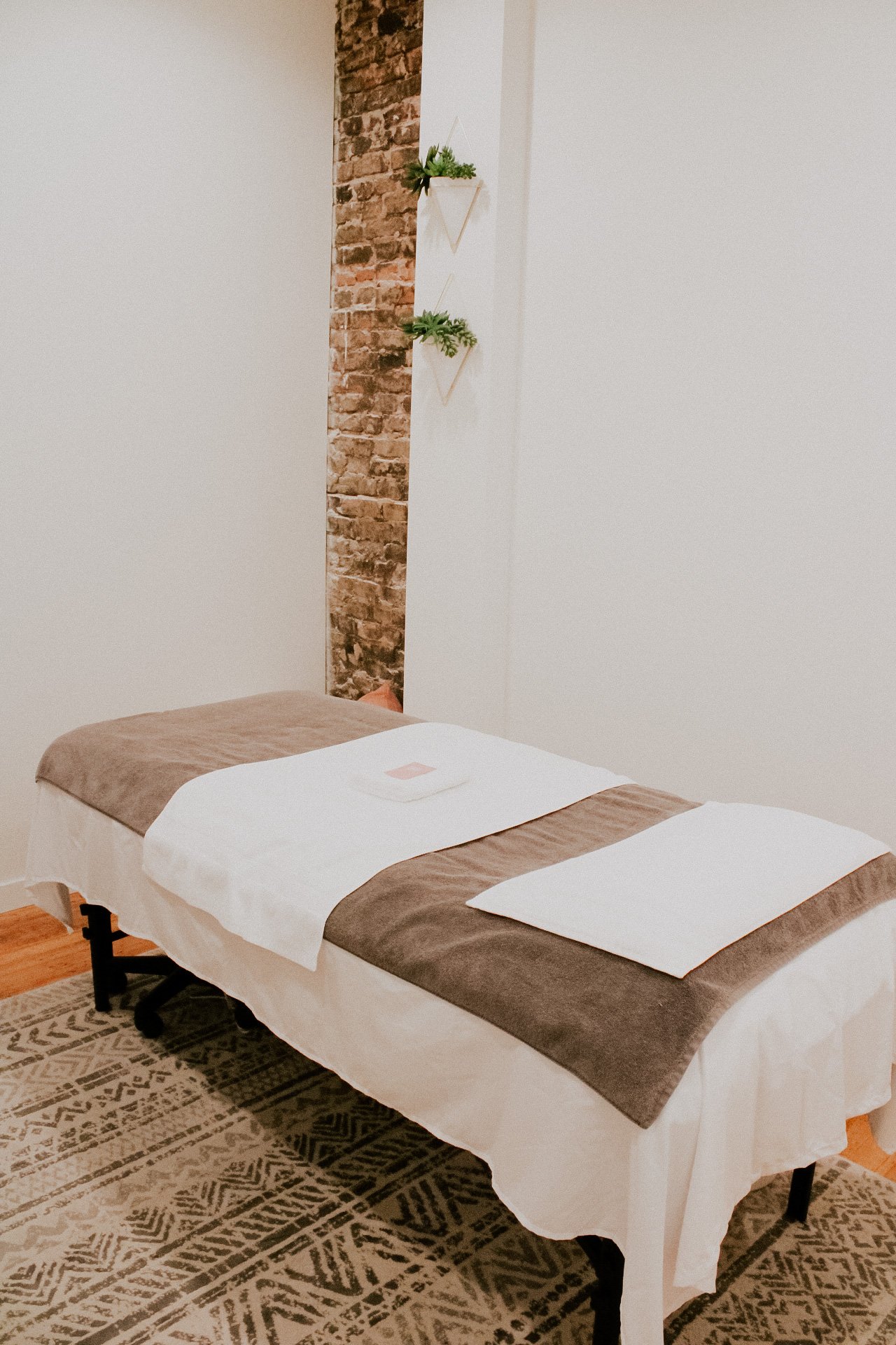 Waxing treatment room at Bare by Frankie inside Symmetrie Studios in Lynden, WA