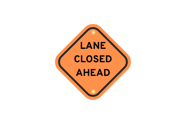 I-10 Westbound Single Lane Closure
