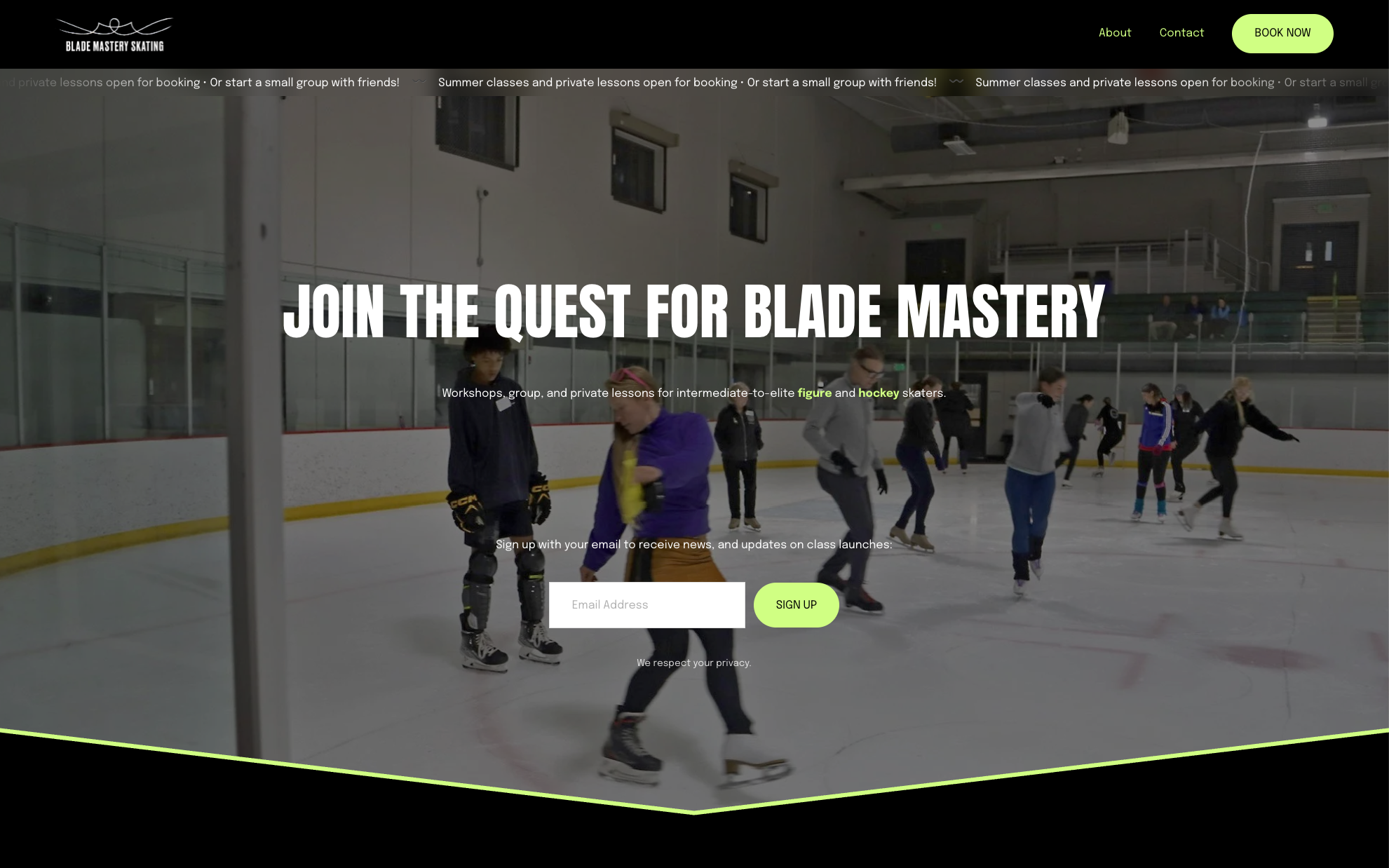 Blade Mastery Skating Website