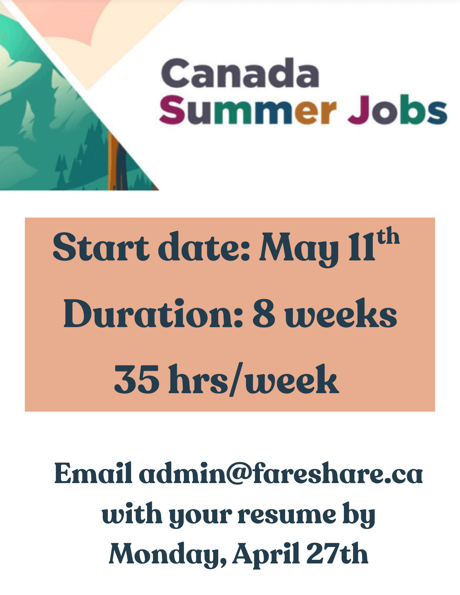 Canada Summer Jobs Opportunity