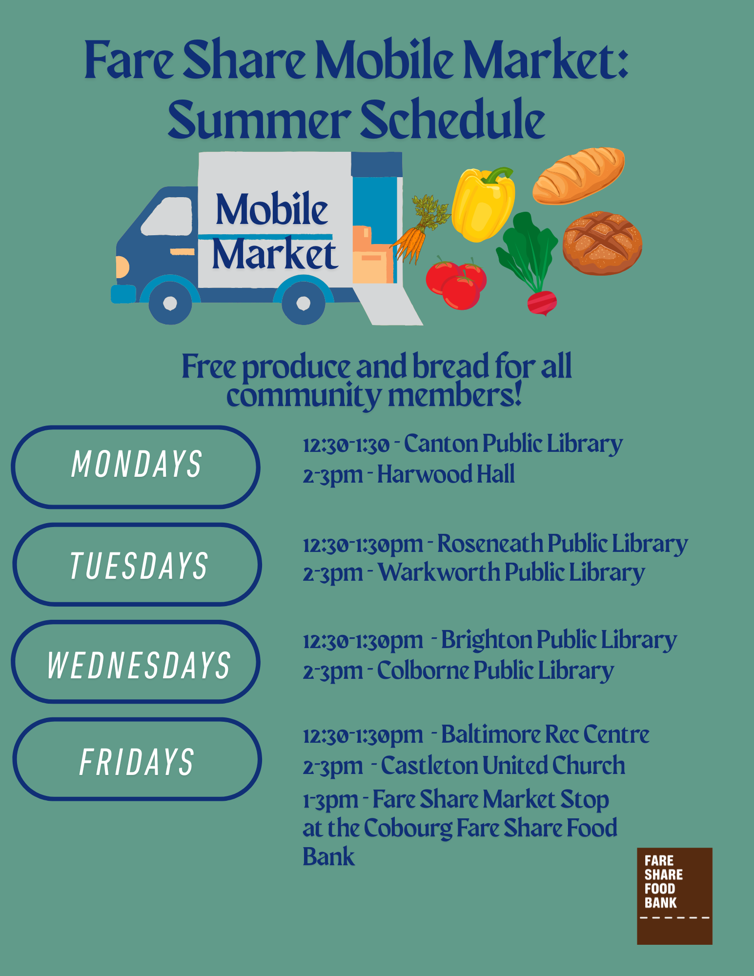 Mobile Market Schedule