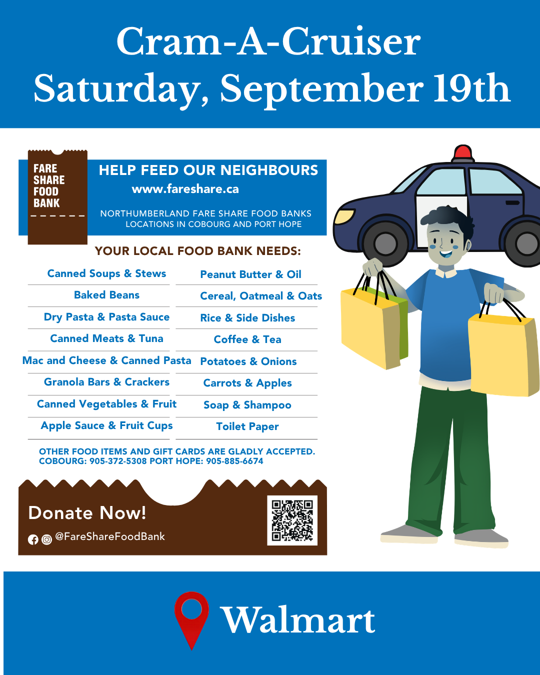 Cram-A-Cruiser Sept. 19th at Walmart